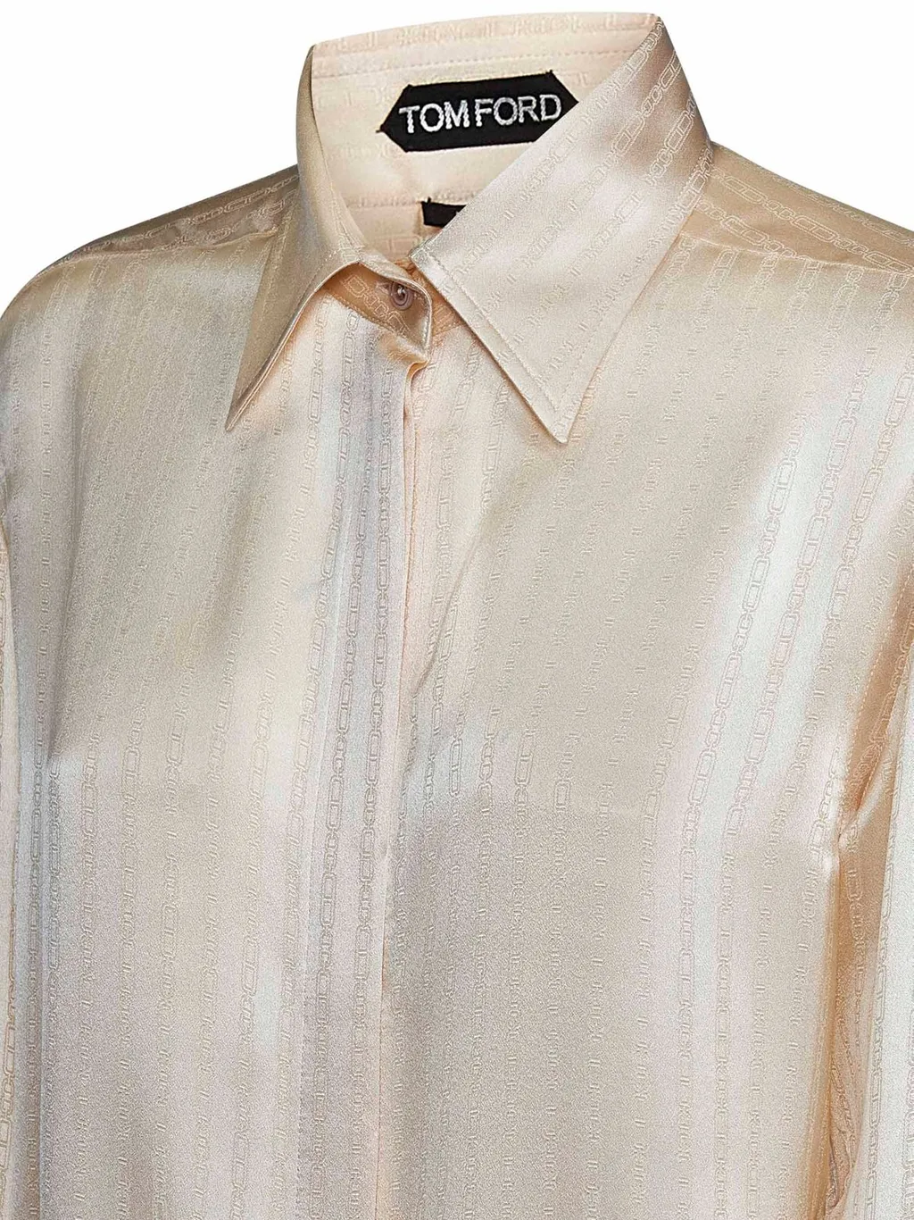 Silk Shirt With Monogram Print