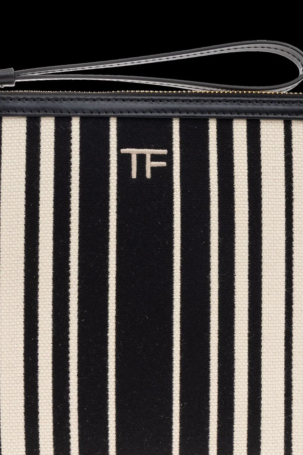 Striped Canvas Pouch