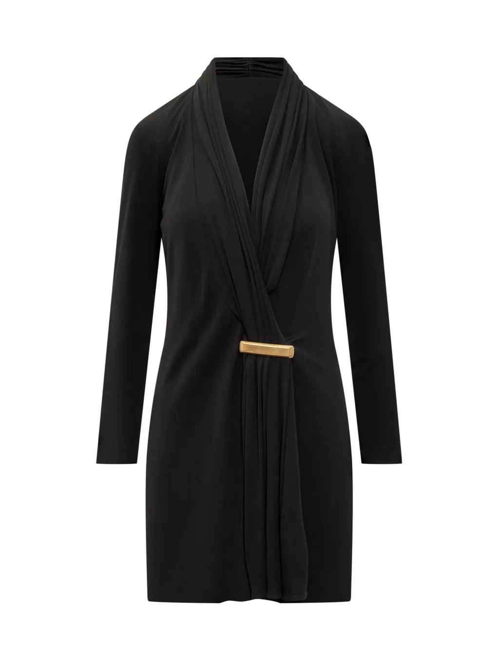 Draped Jersey Mini Dress