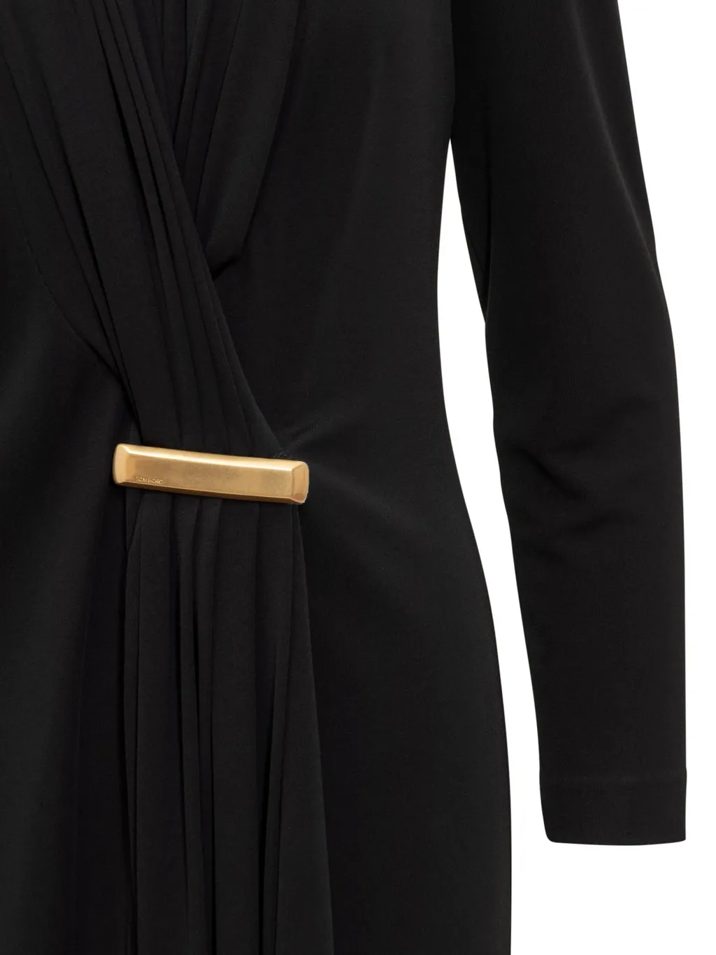 Draped Jersey Mini Dress