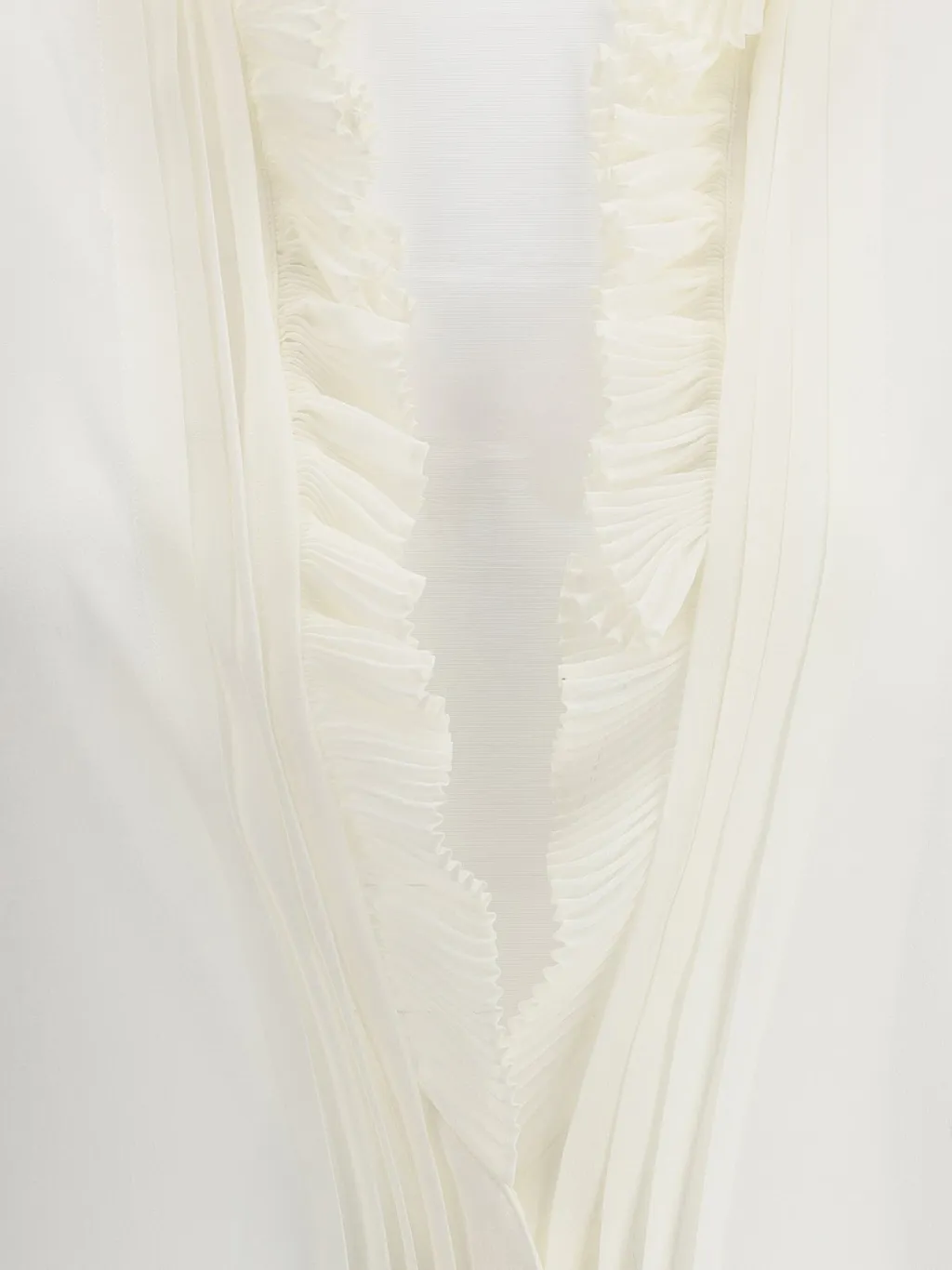 Ruffled Silk Blouse