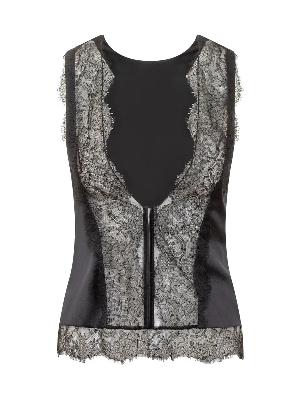 Lace Trimmed Corset Top