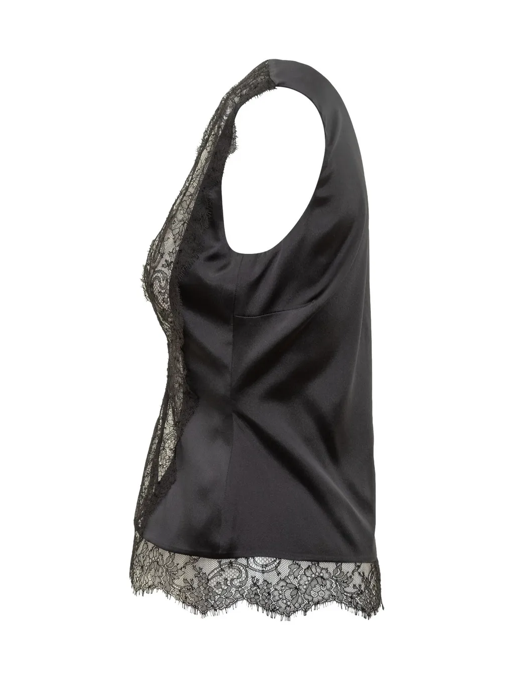 Lace Trimmed Corset Top