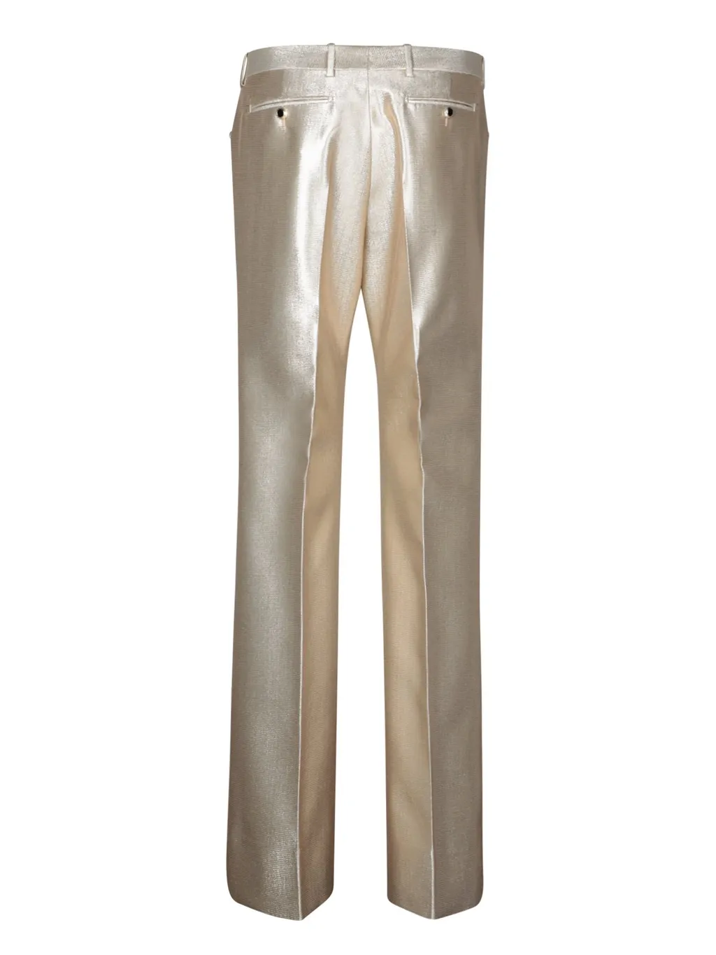 High-Rise Metallic Trousers