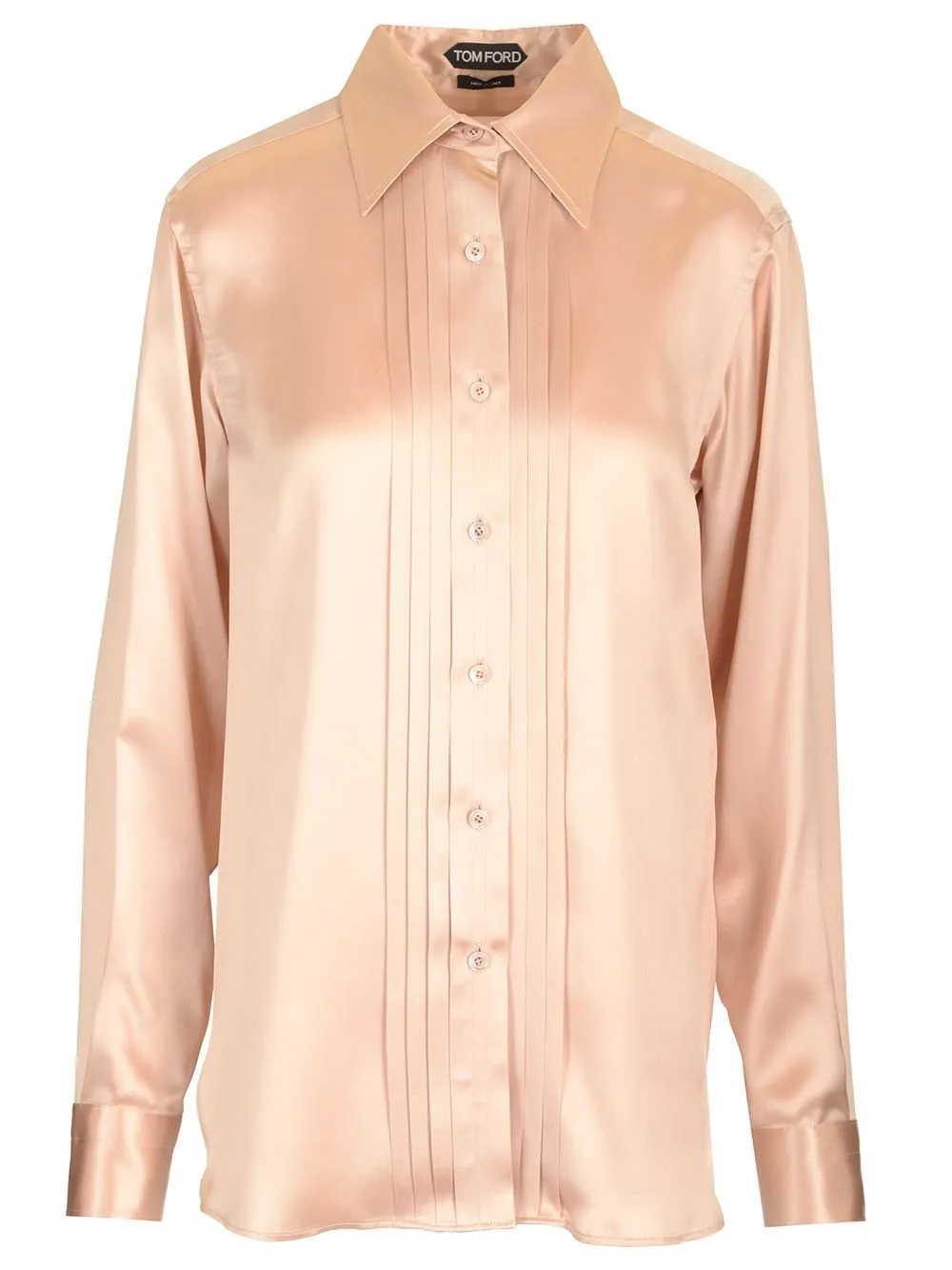 Pleated Silk Shirt