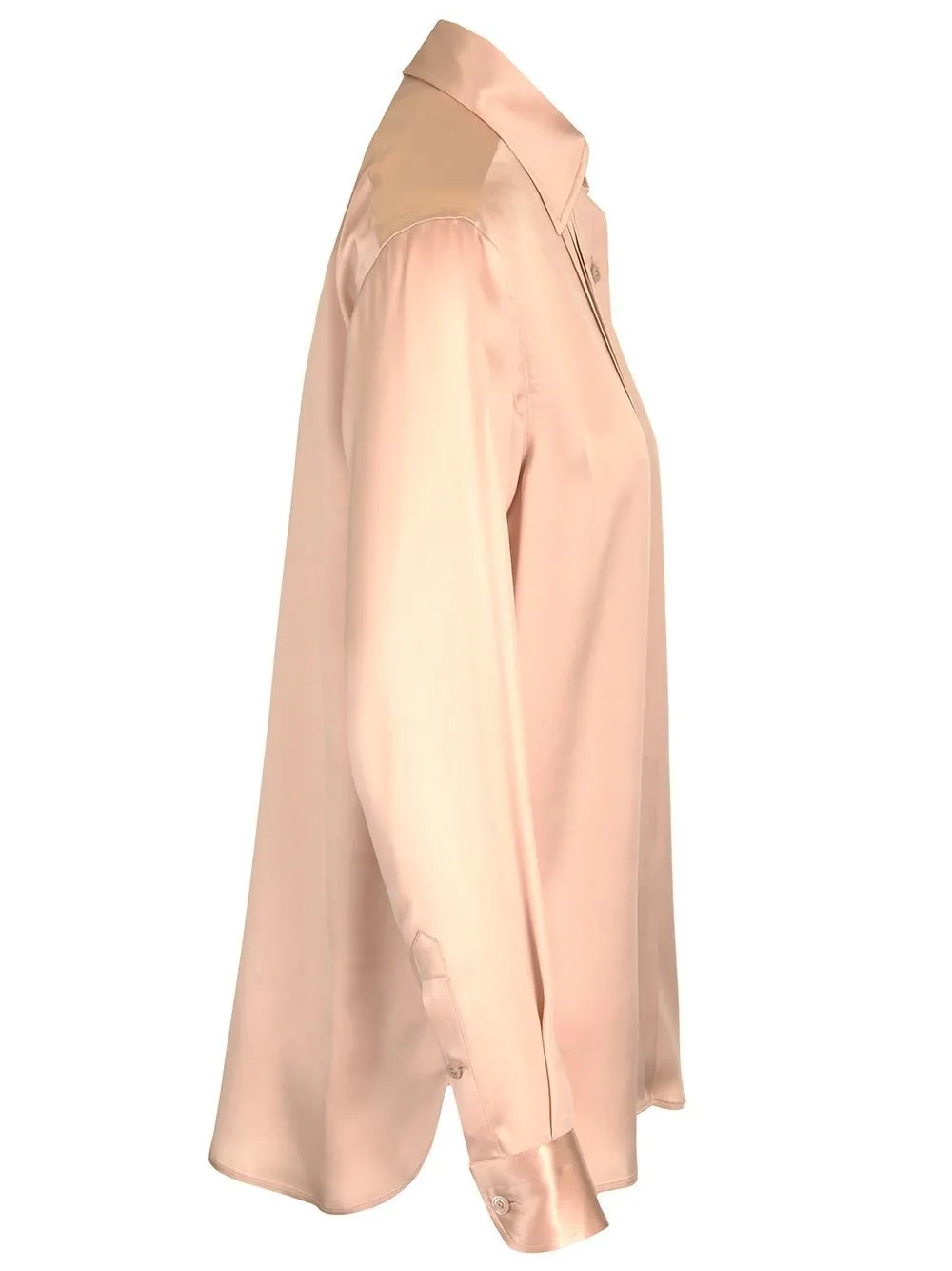 Pleated Silk Shirt