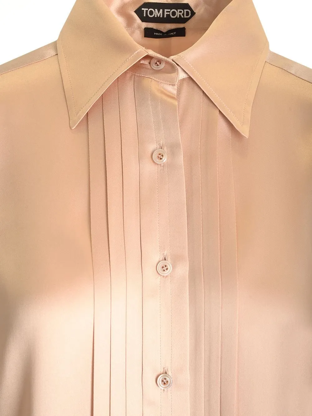 Pleated Silk Shirt
