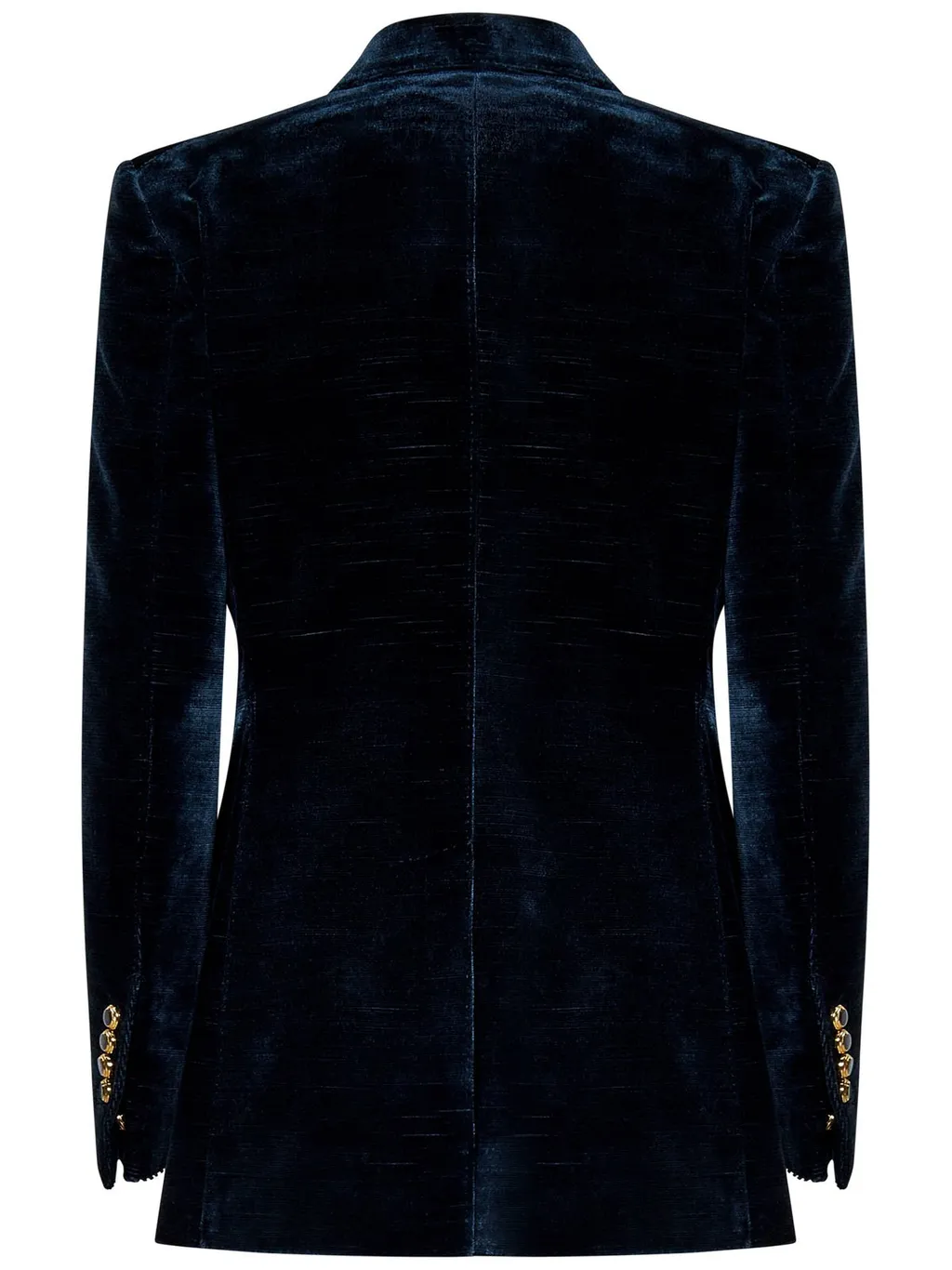 Double-Breasted Velvet Blazer