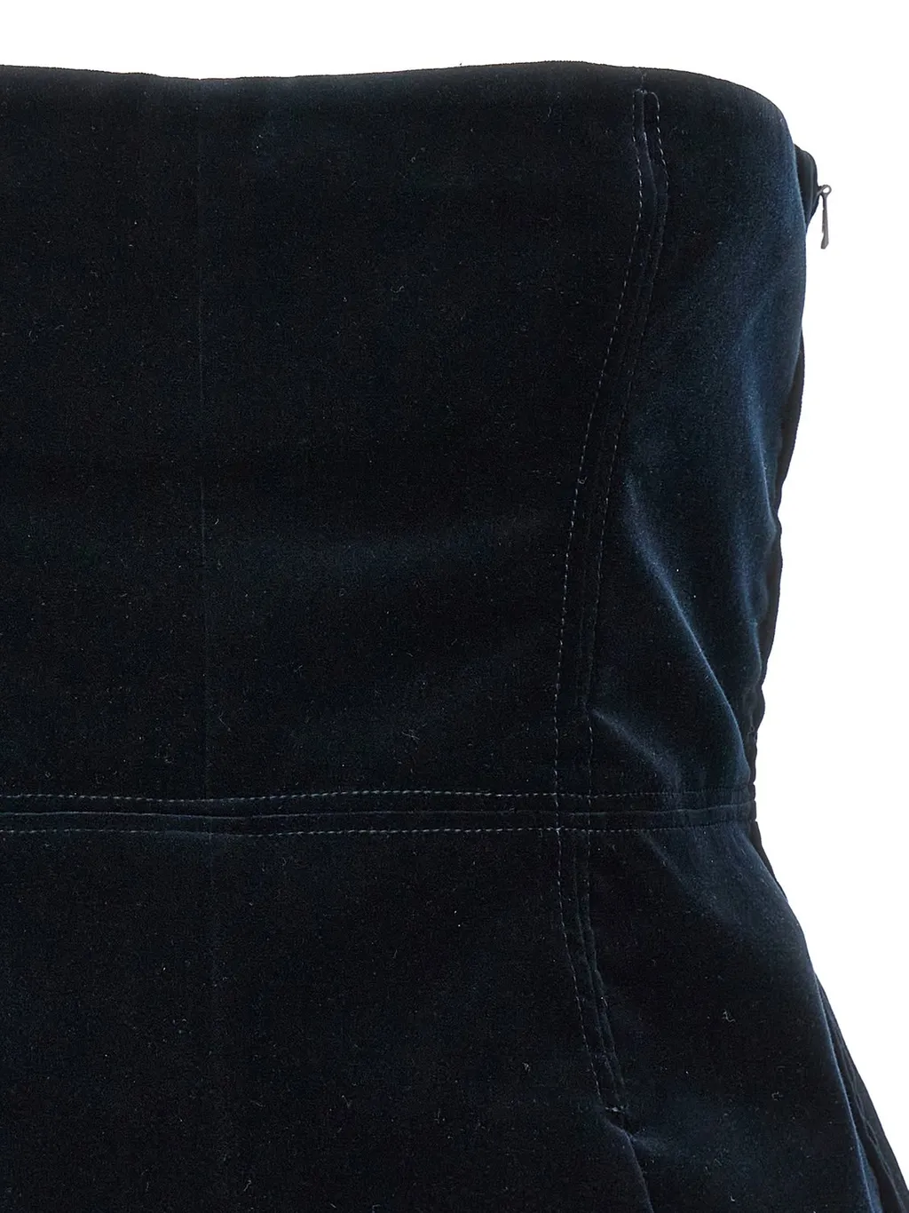 Velvet Peplum Corset Top