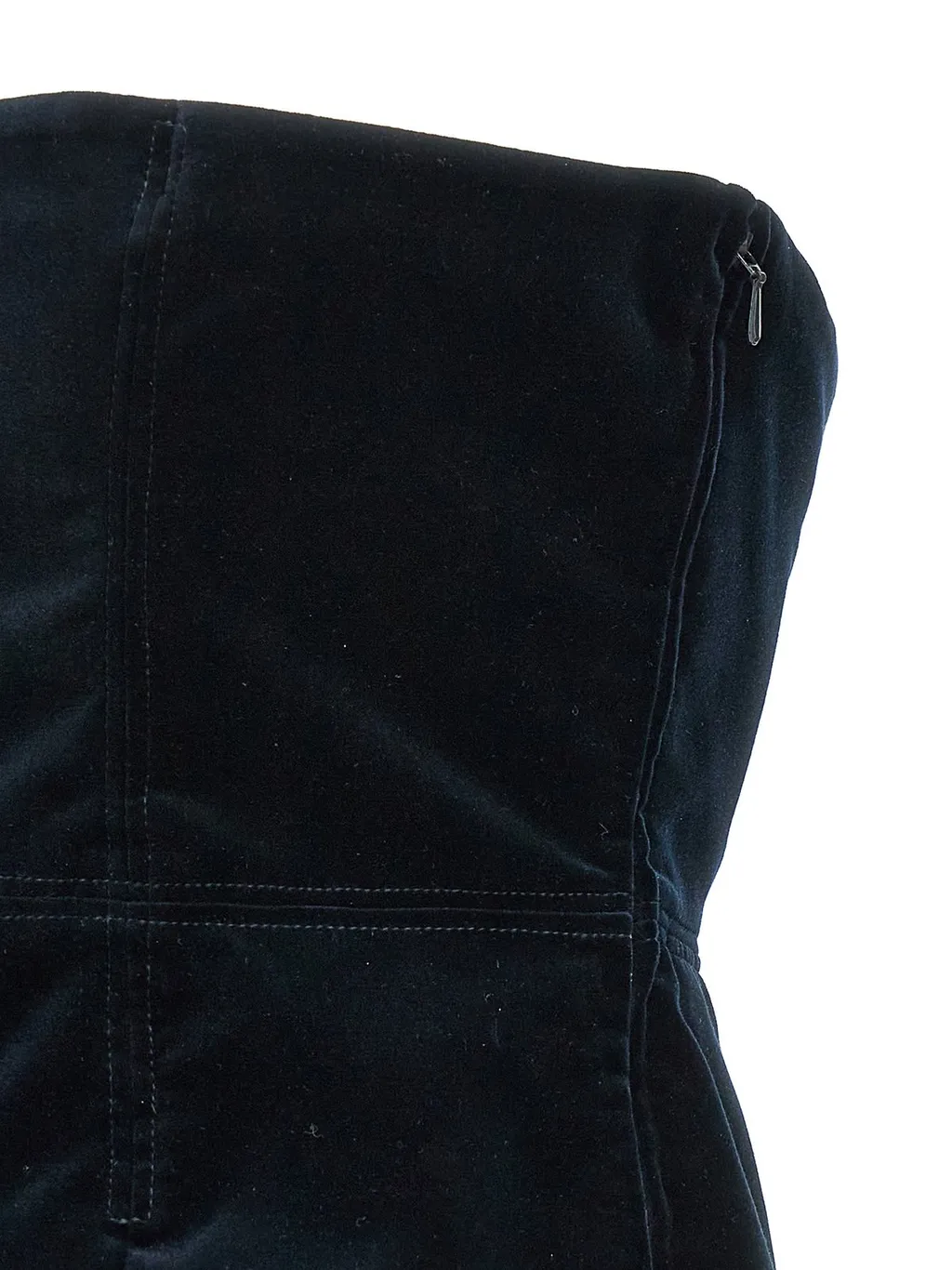 Velvet Peplum Corset Top