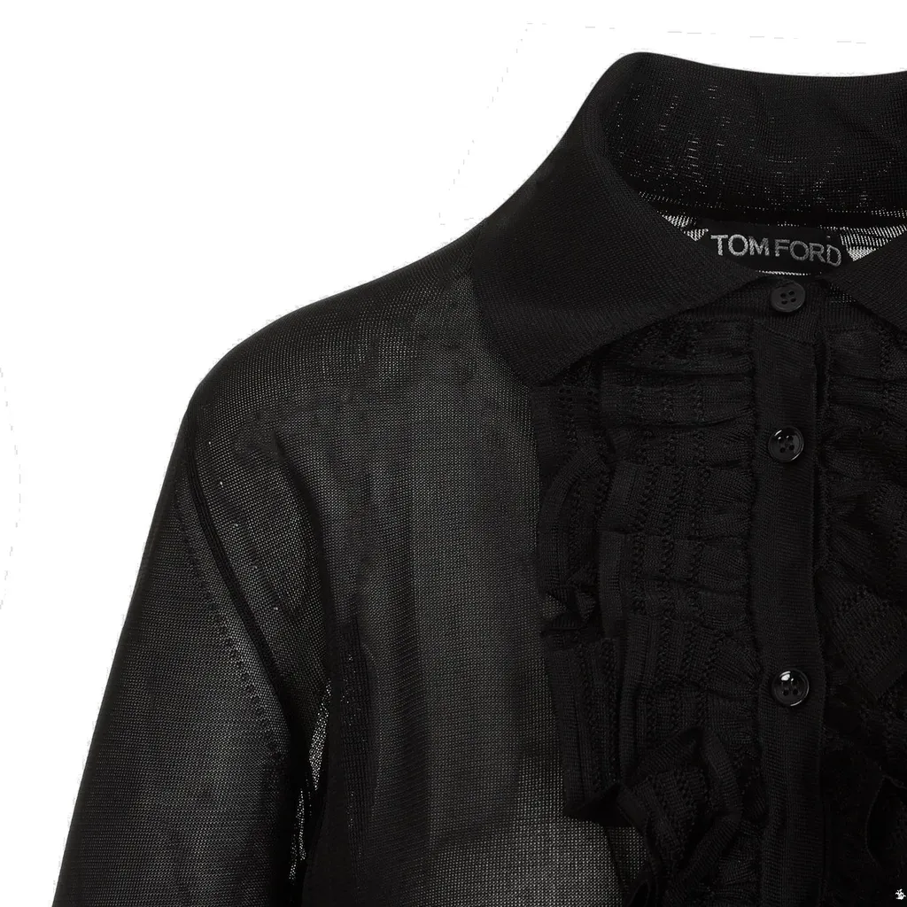 Sheer Ruffle Shirt