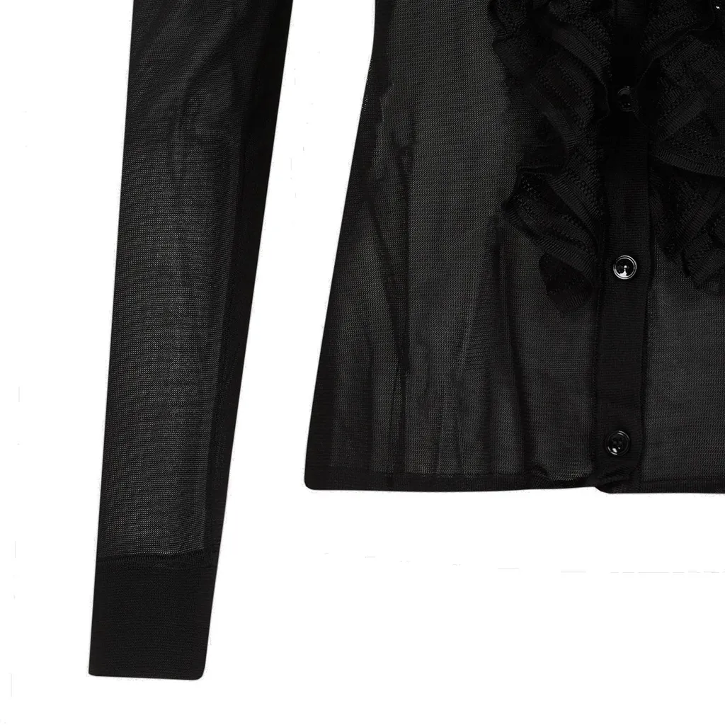 Sheer Ruffle Shirt