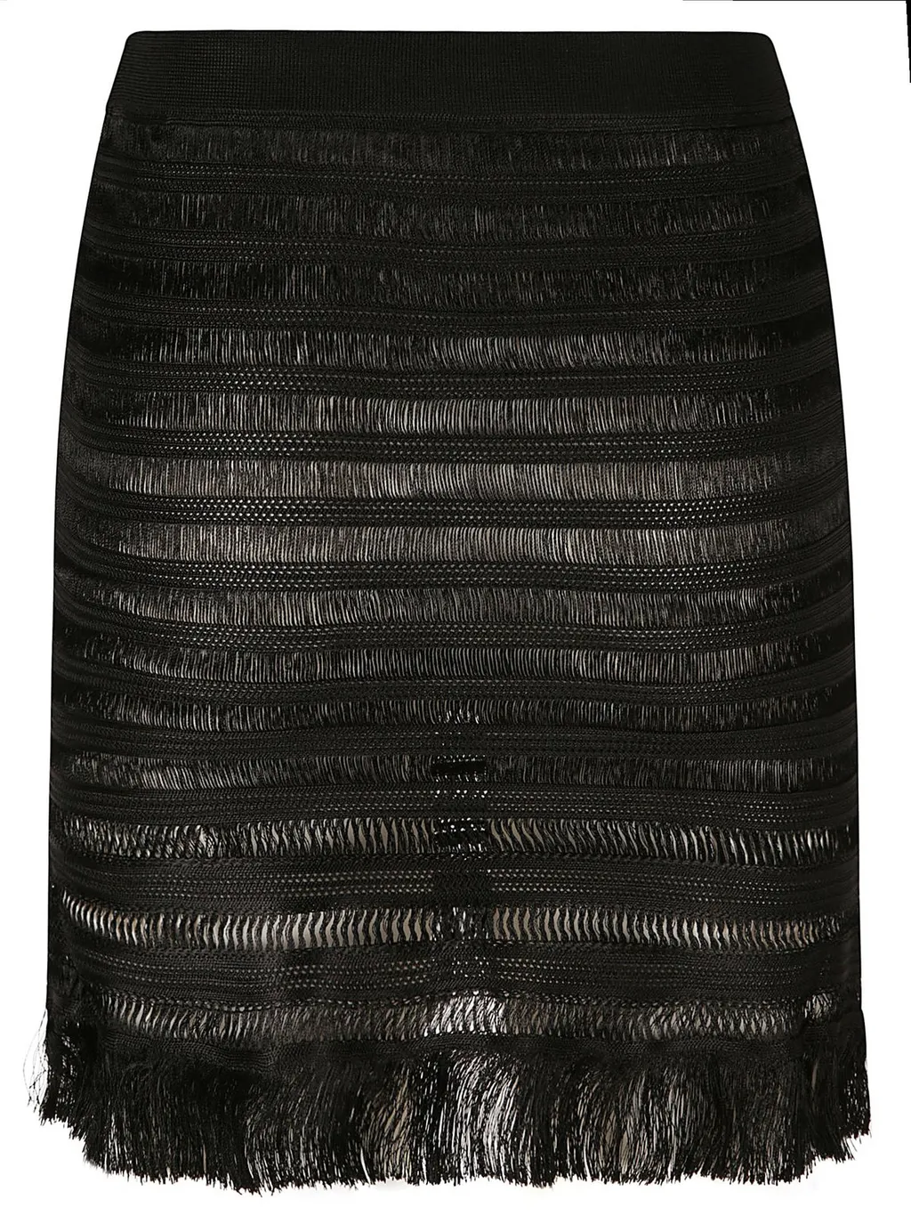Fringed Mini Skirt