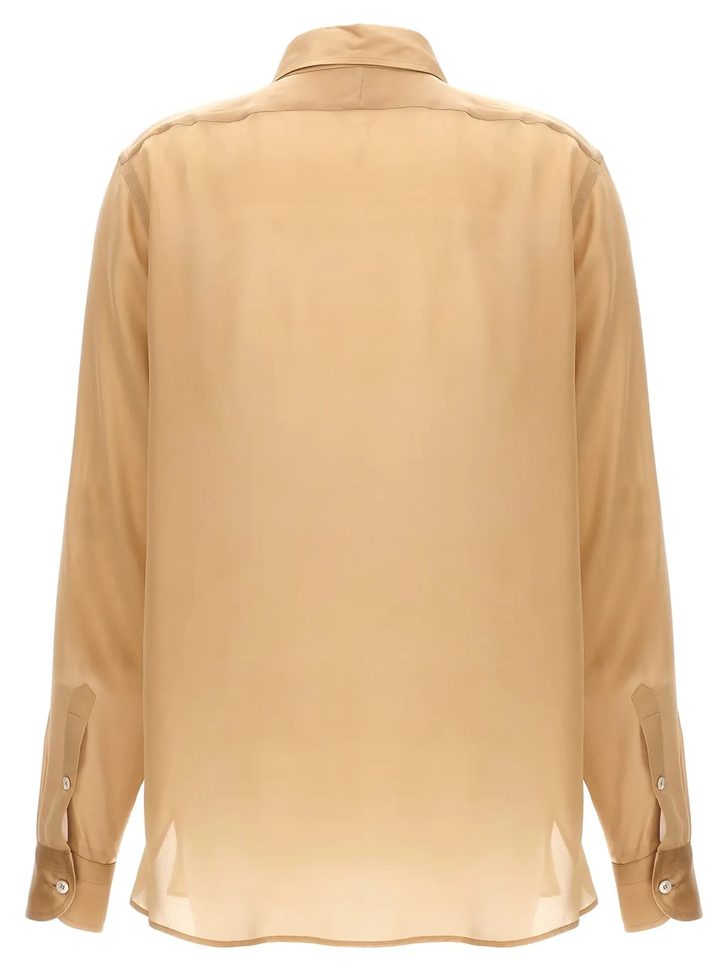 Pleated Silk Blouse