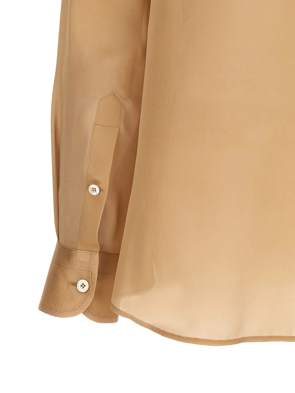Pleated Silk Blouse