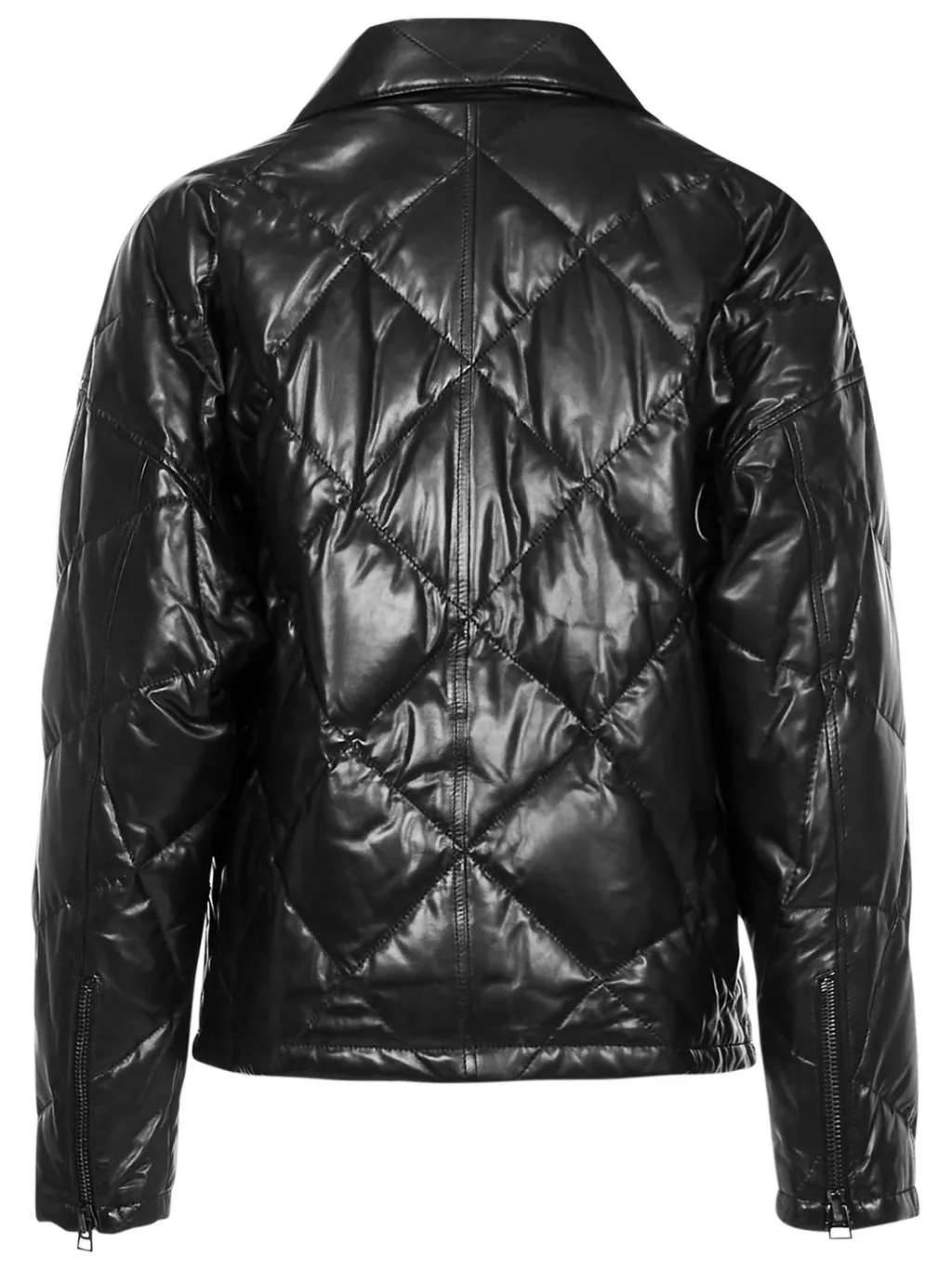 Quilted Leather Biker Jacket