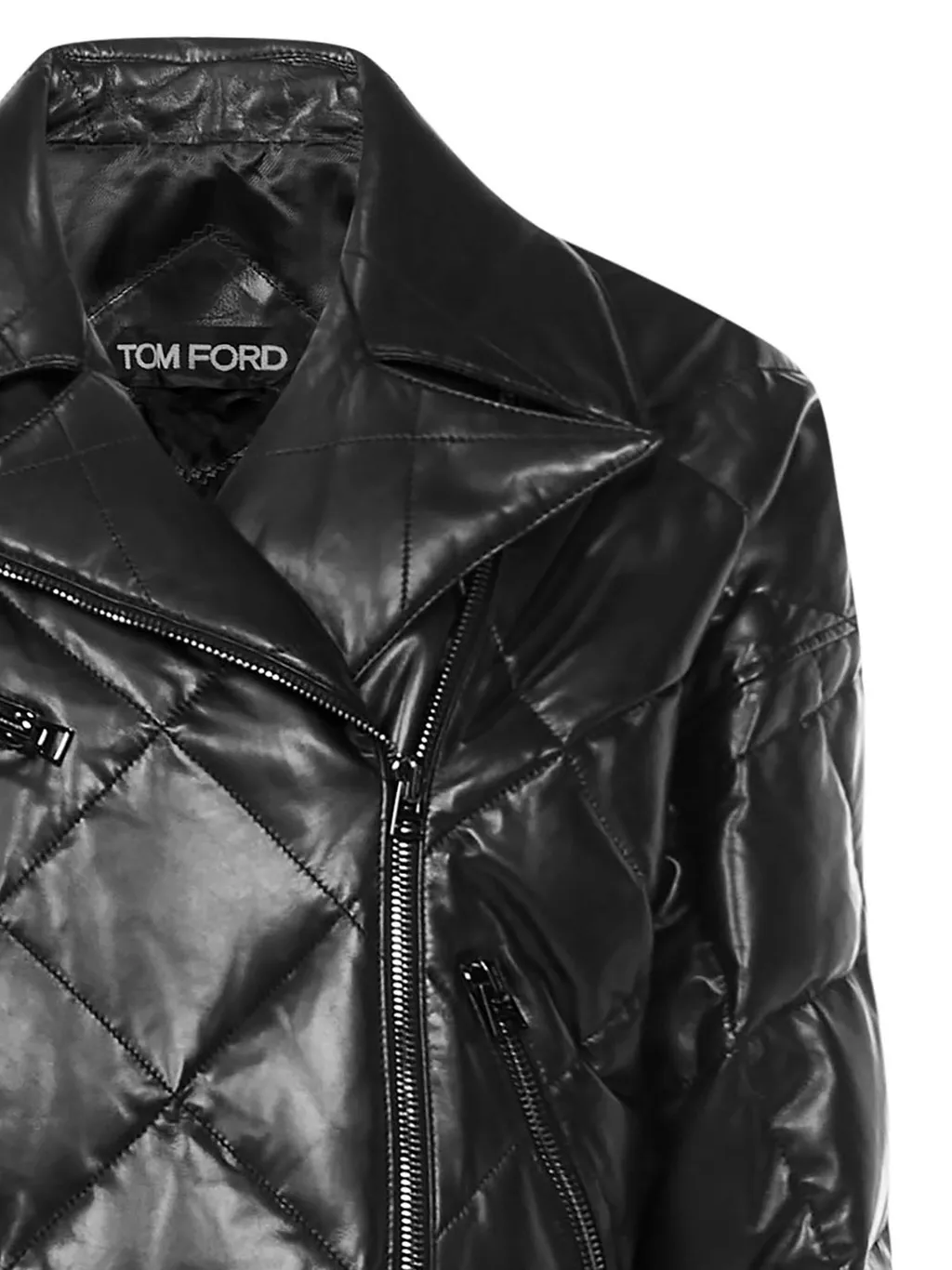 Quilted Leather Biker Jacket
