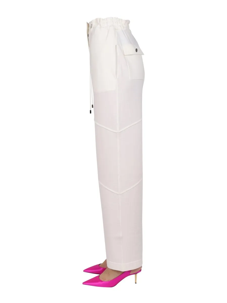 High-Waisted Straight-Leg Trousers