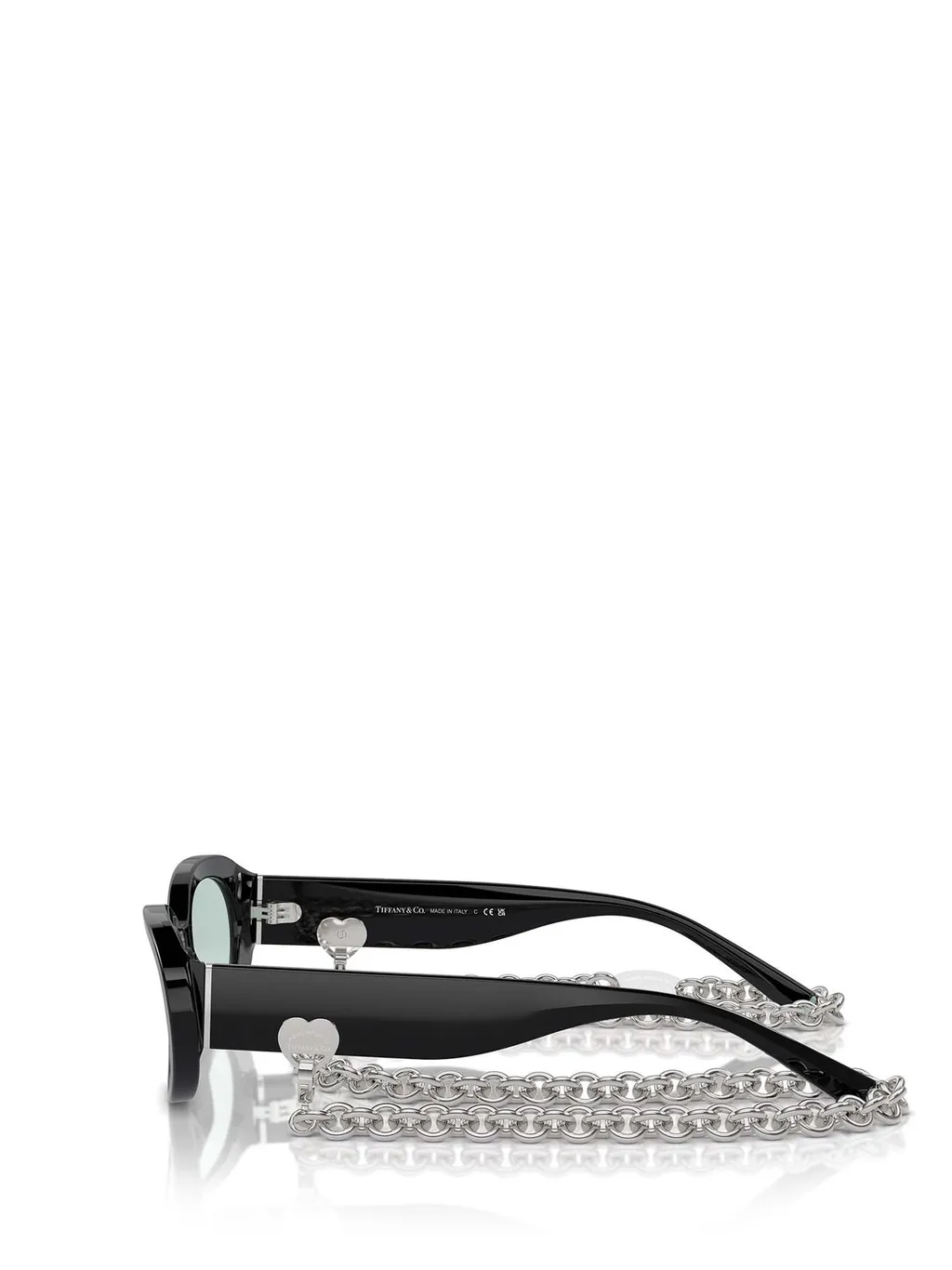 Oval Sunglasses With Chain Detail