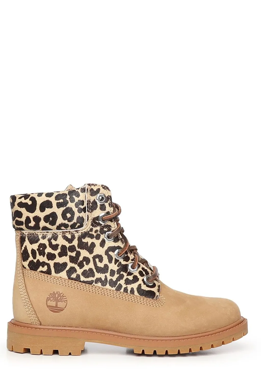 6-Inch Boots With Leopard Print Collar