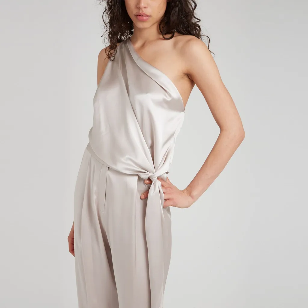 One-Shoulder Draped Top