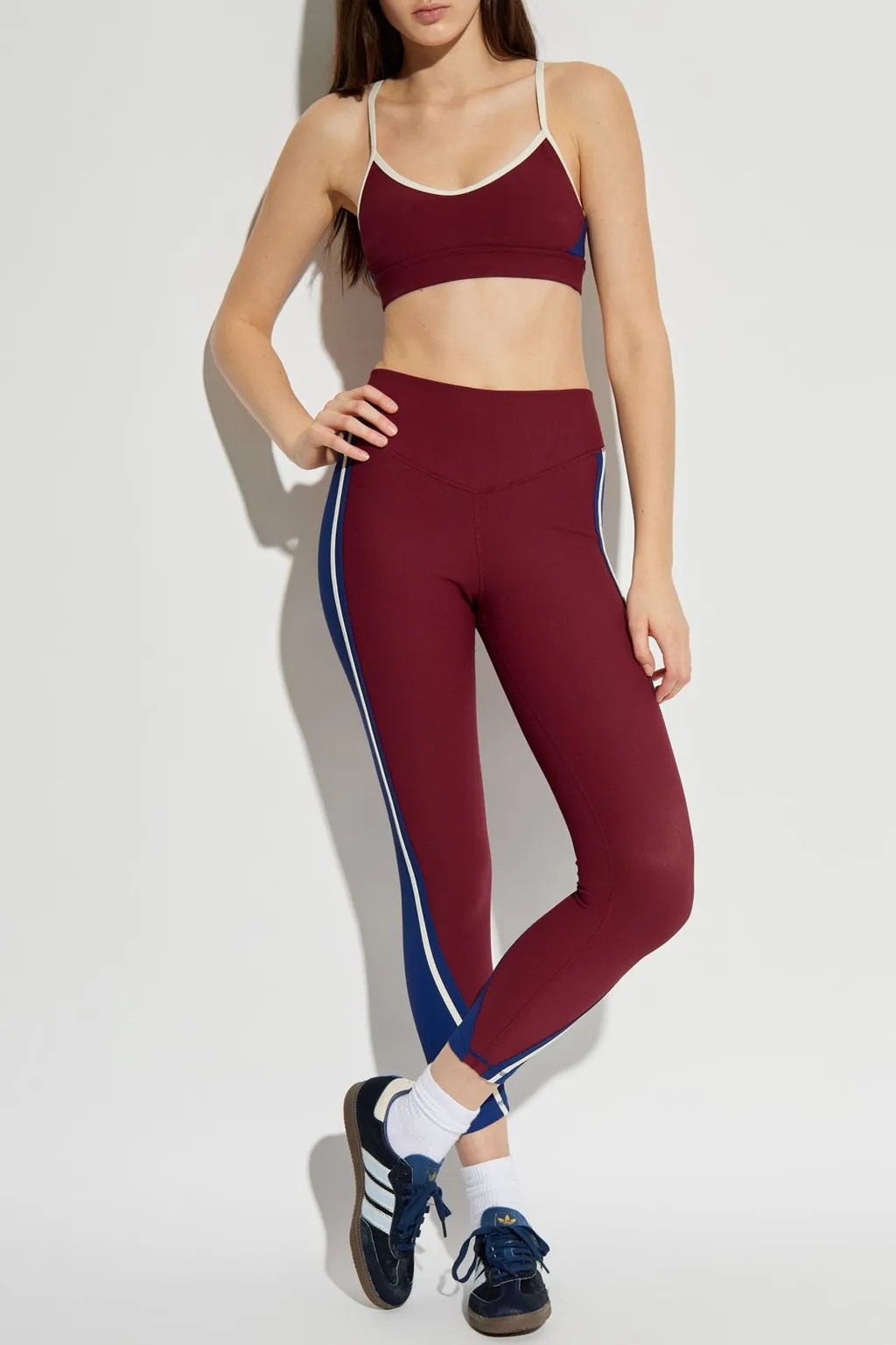 High-Waisted Leggings With Contrast Piping