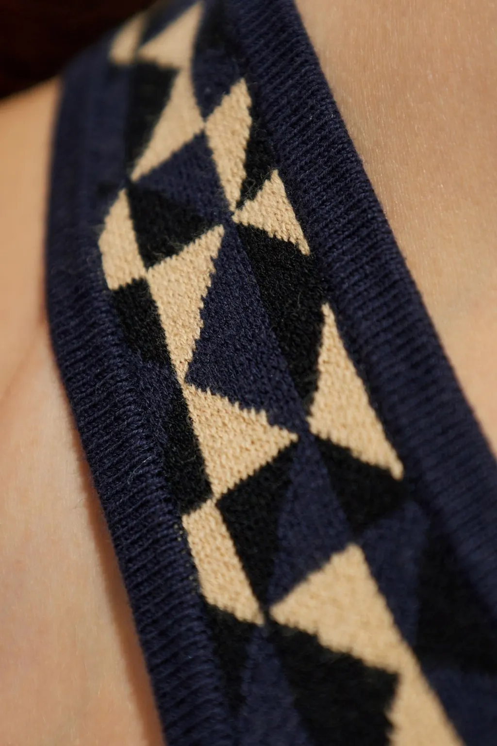 Geometric Knit Crop Top