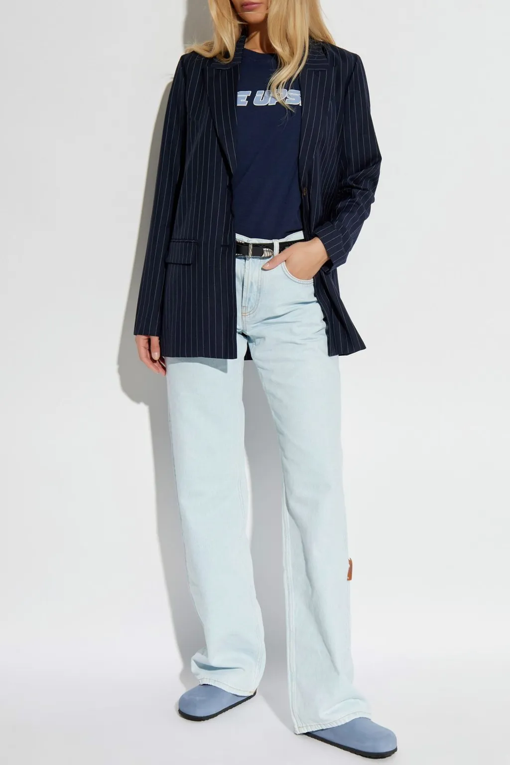 Pinstripe Blazer