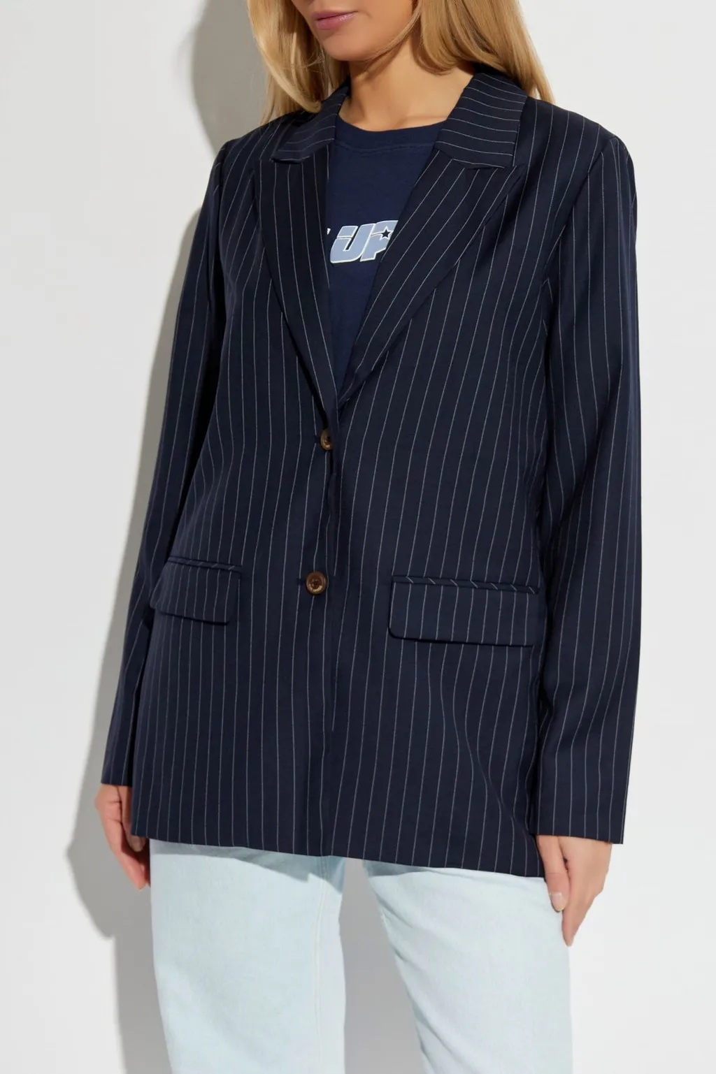 Pinstripe Blazer
