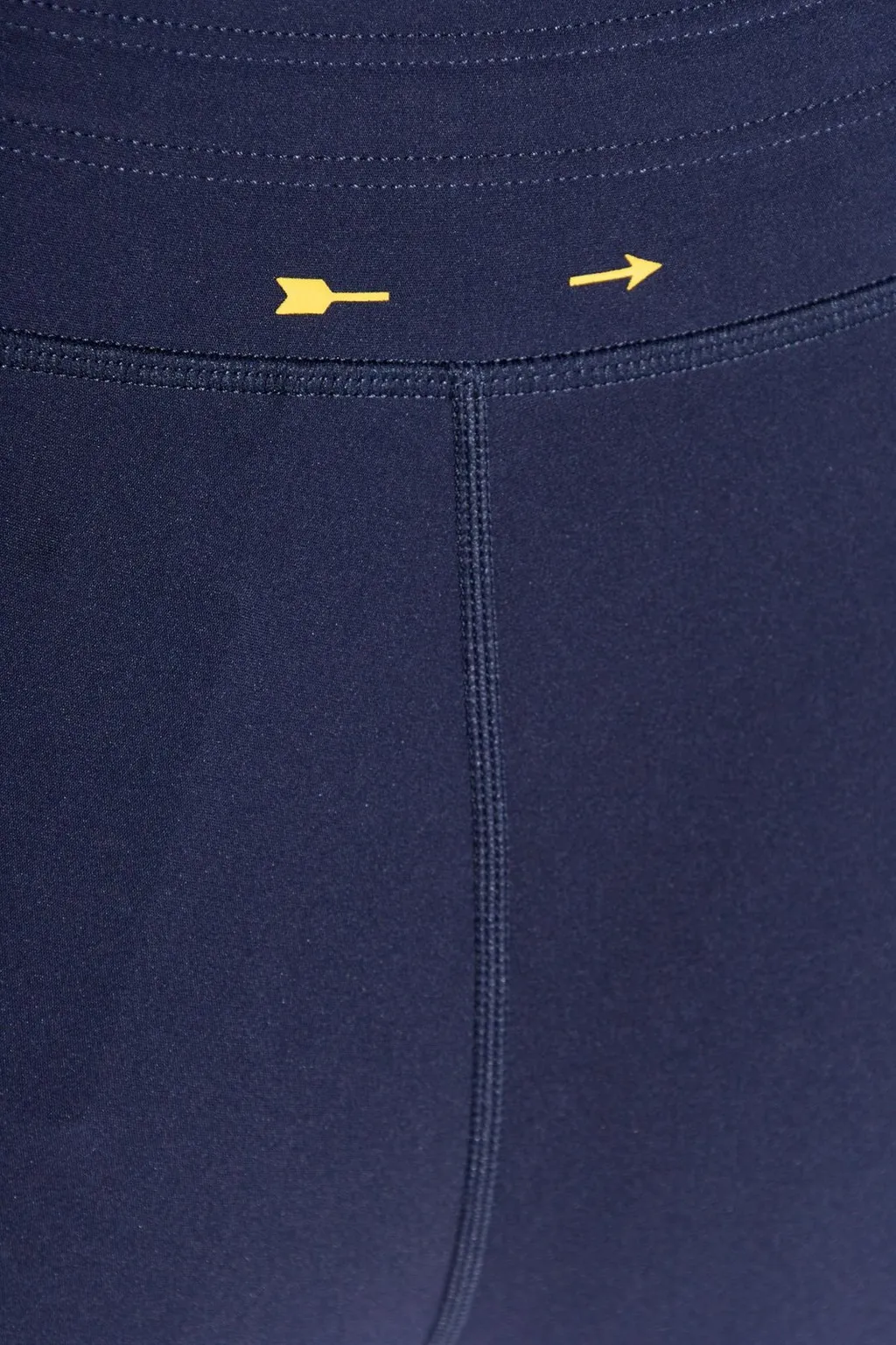High-Waisted Leggings With Color-Block Detail