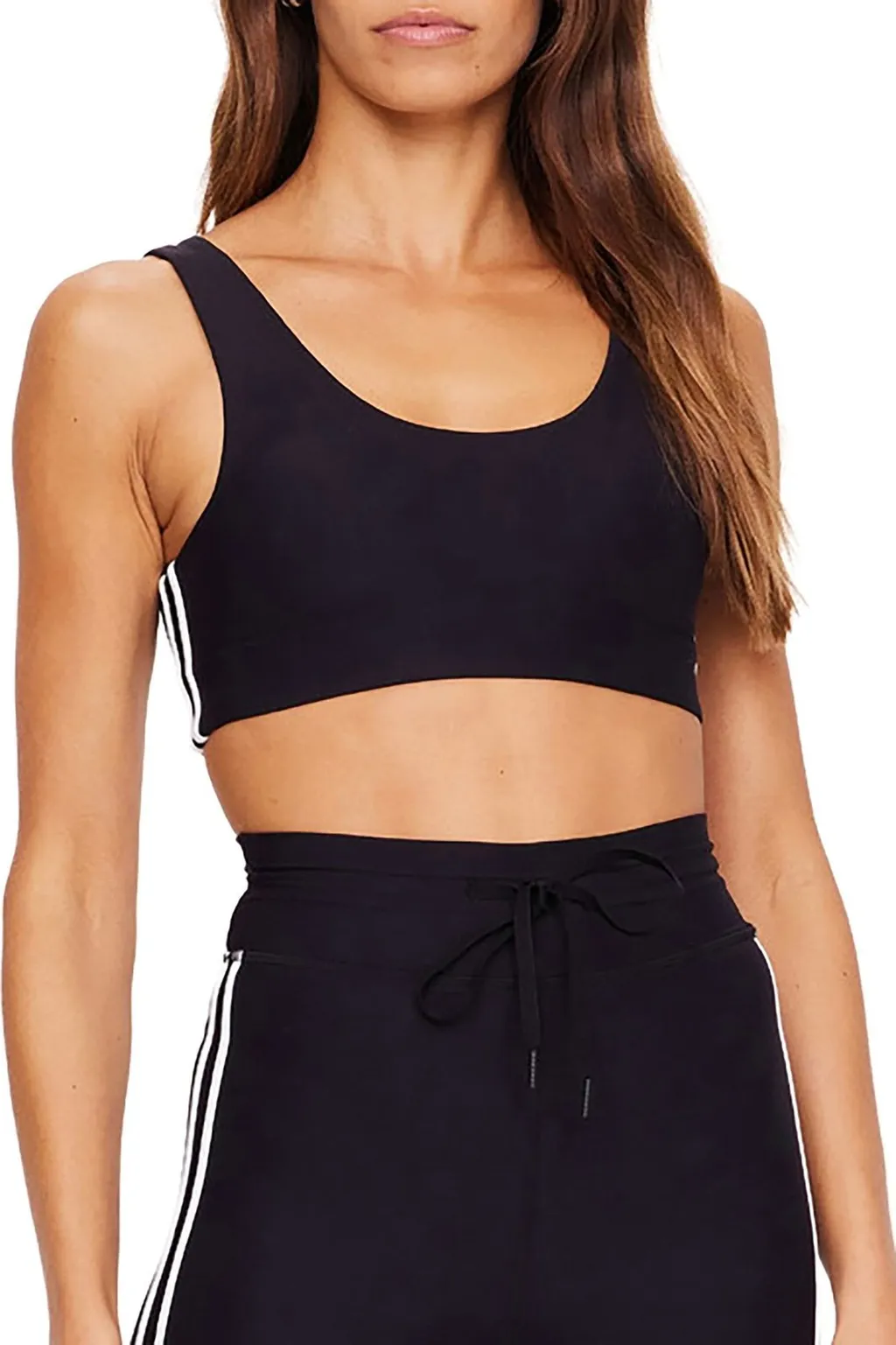 Sports Bra With Side Stripes