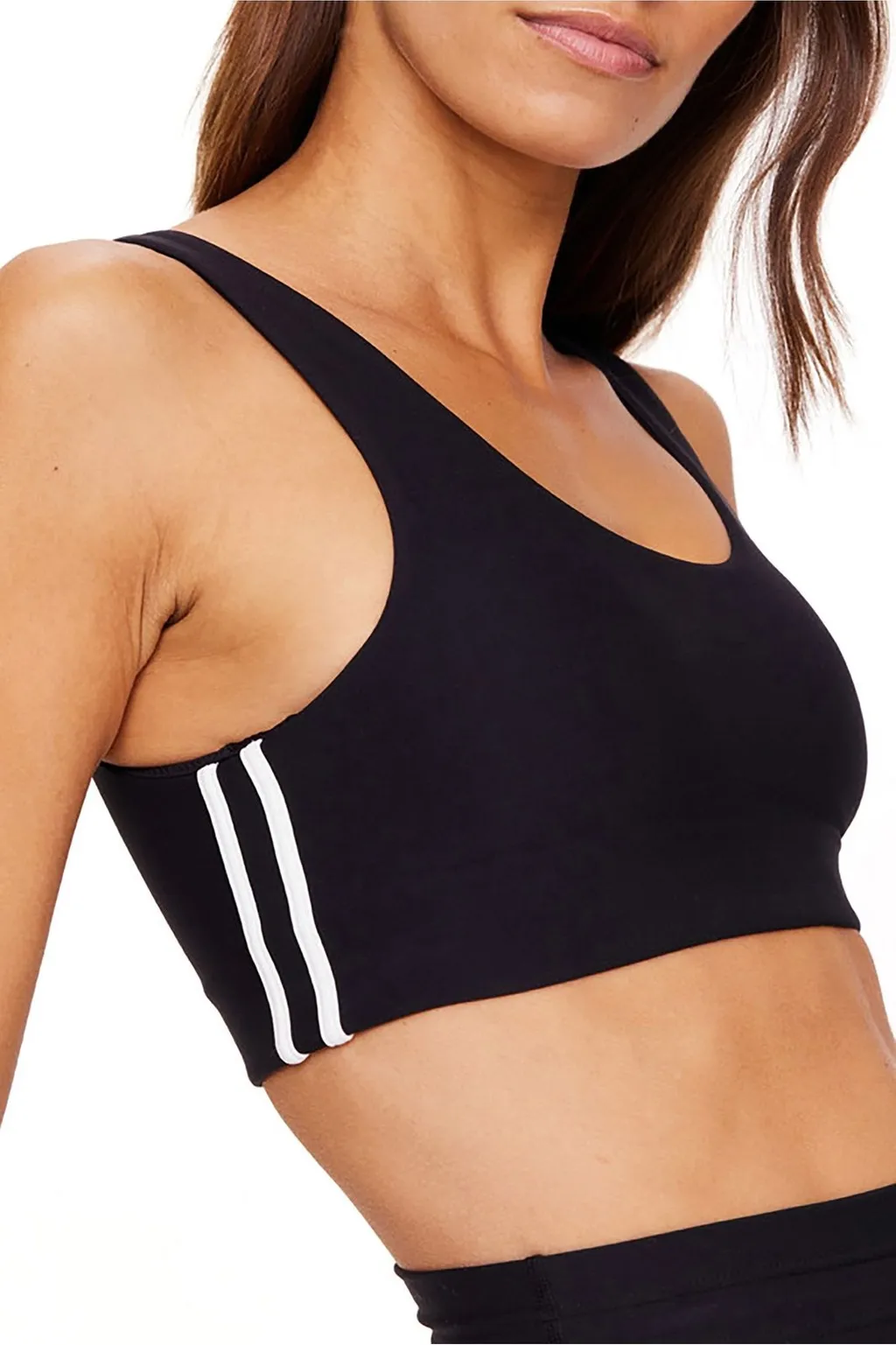 Sports Bra With Side Stripes