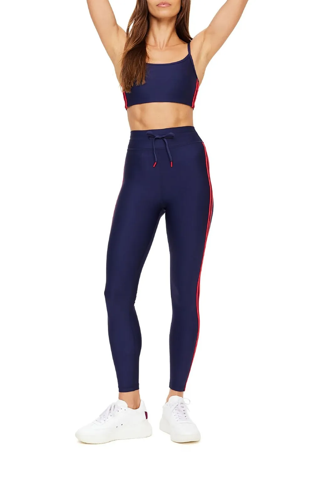 High-Waisted Leggings With Side Stripe