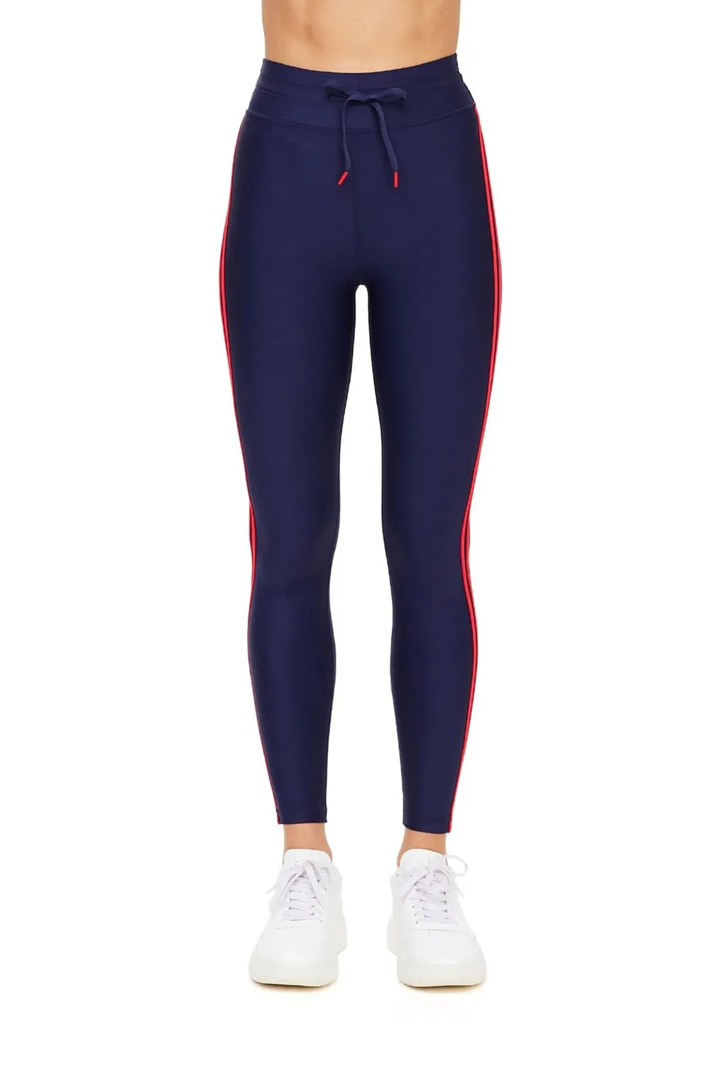 High-Waisted Leggings With Side Stripe