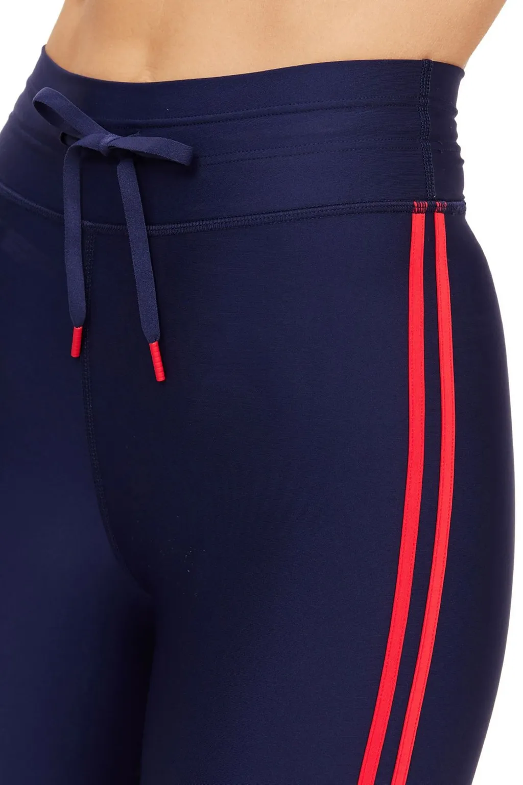 High-Waisted Leggings With Side Stripe