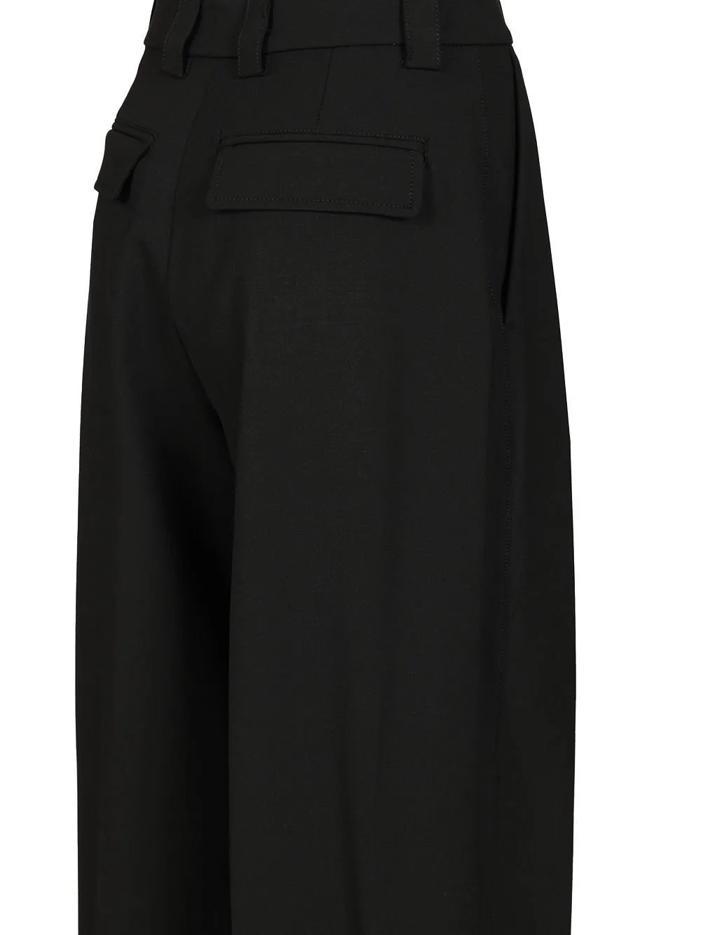 High-Waisted Pleated Trousers