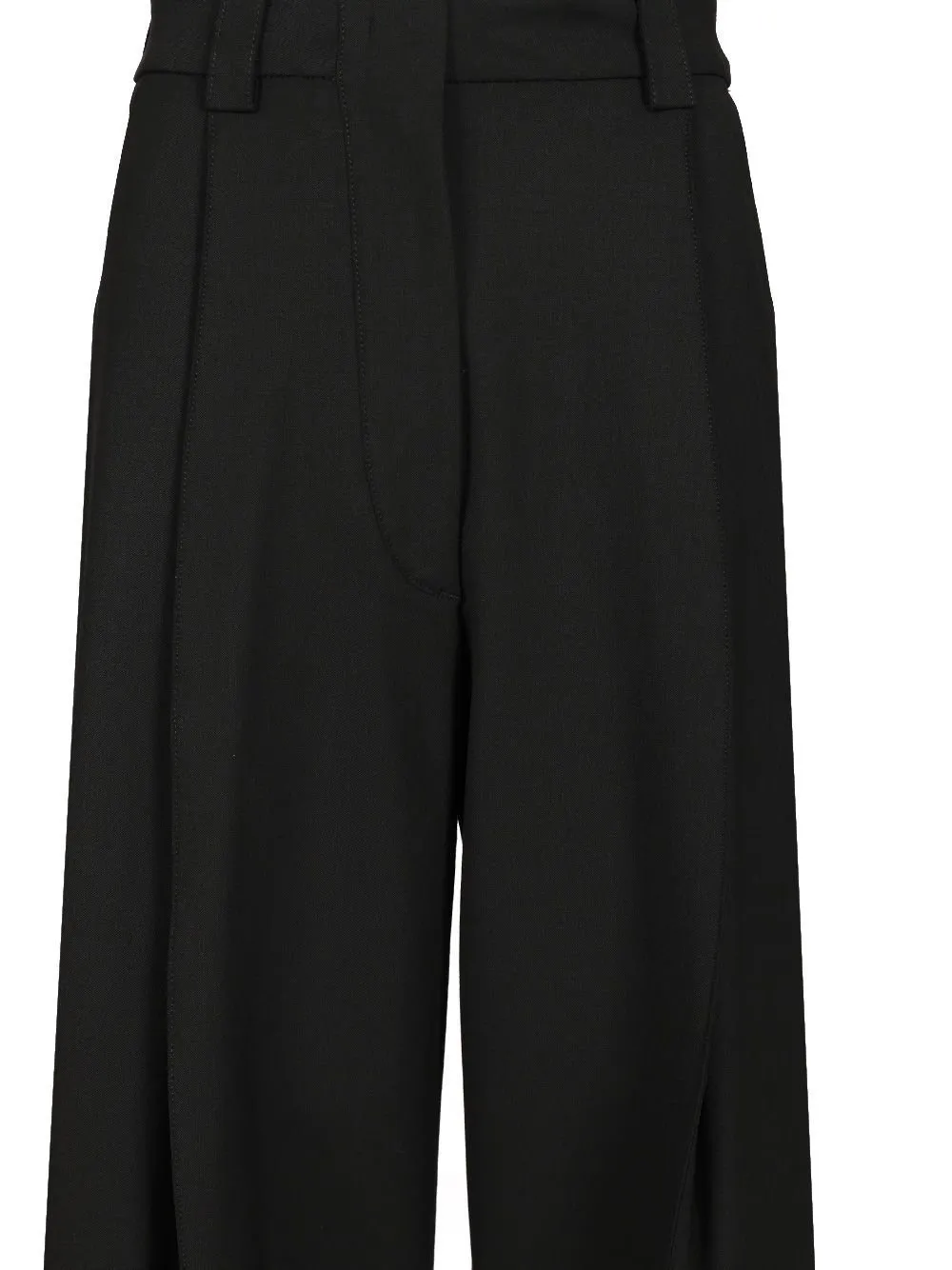 High-Waisted Pleated Trousers