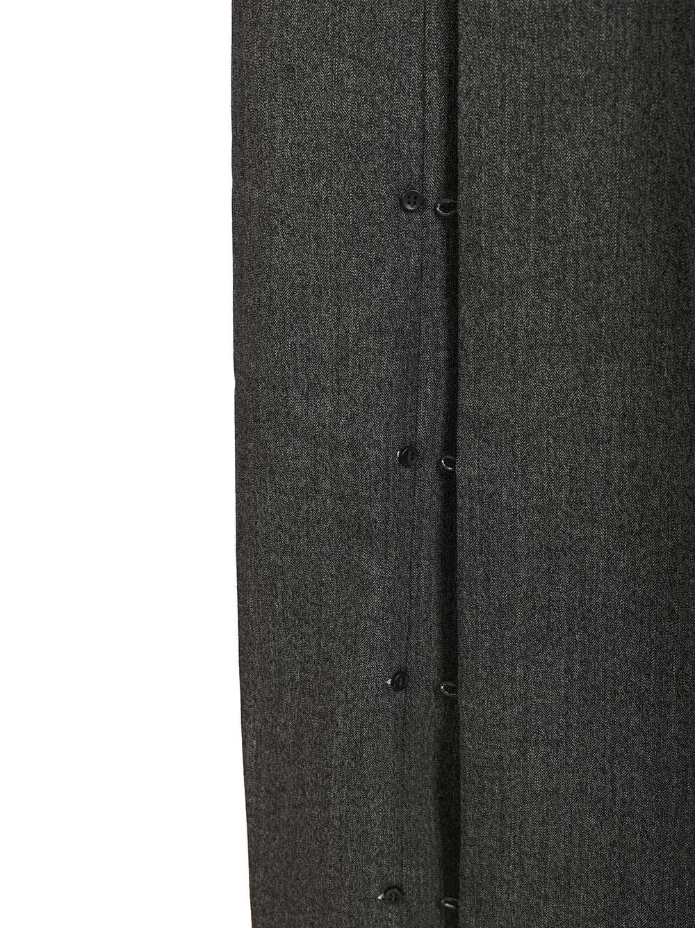 Wide-Leg Trousers With Draped Overlay