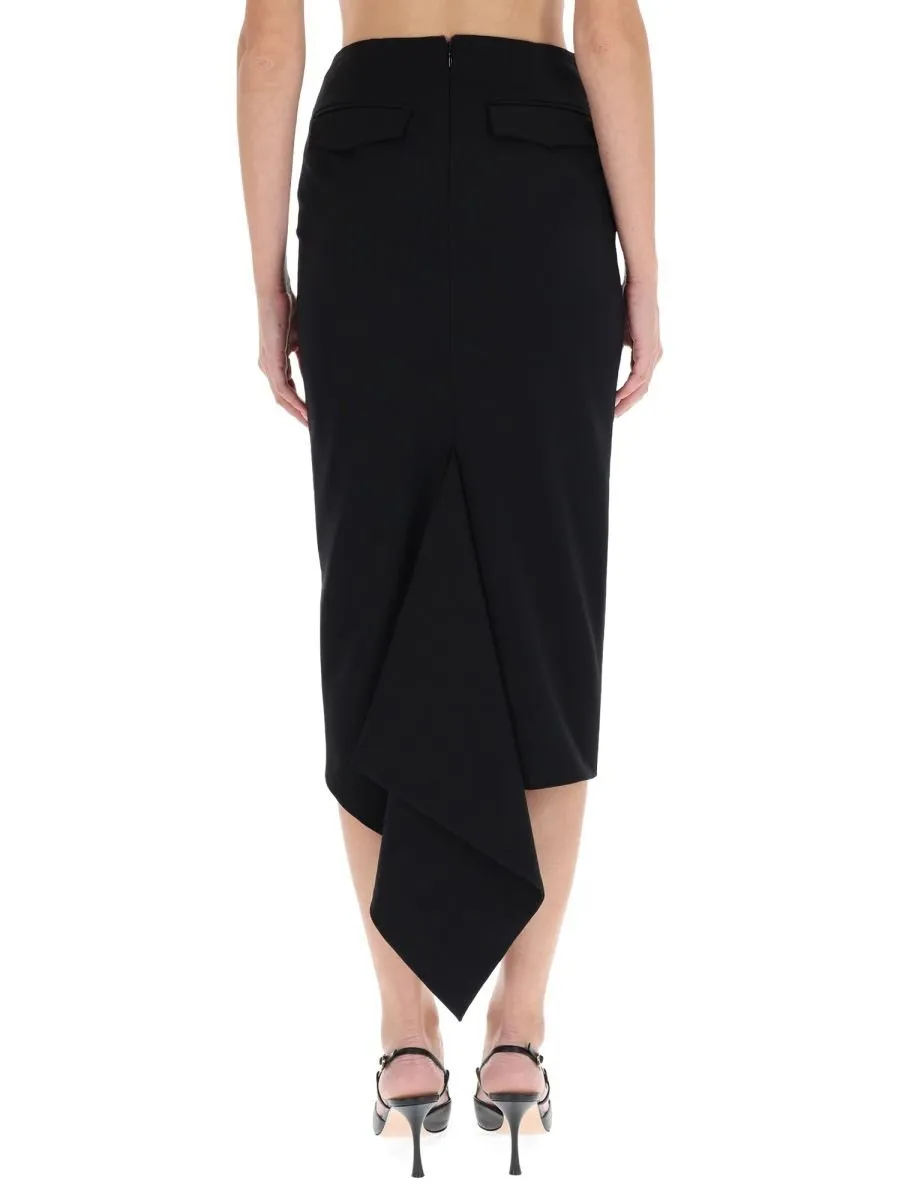 Asymmetric Hem Skirt