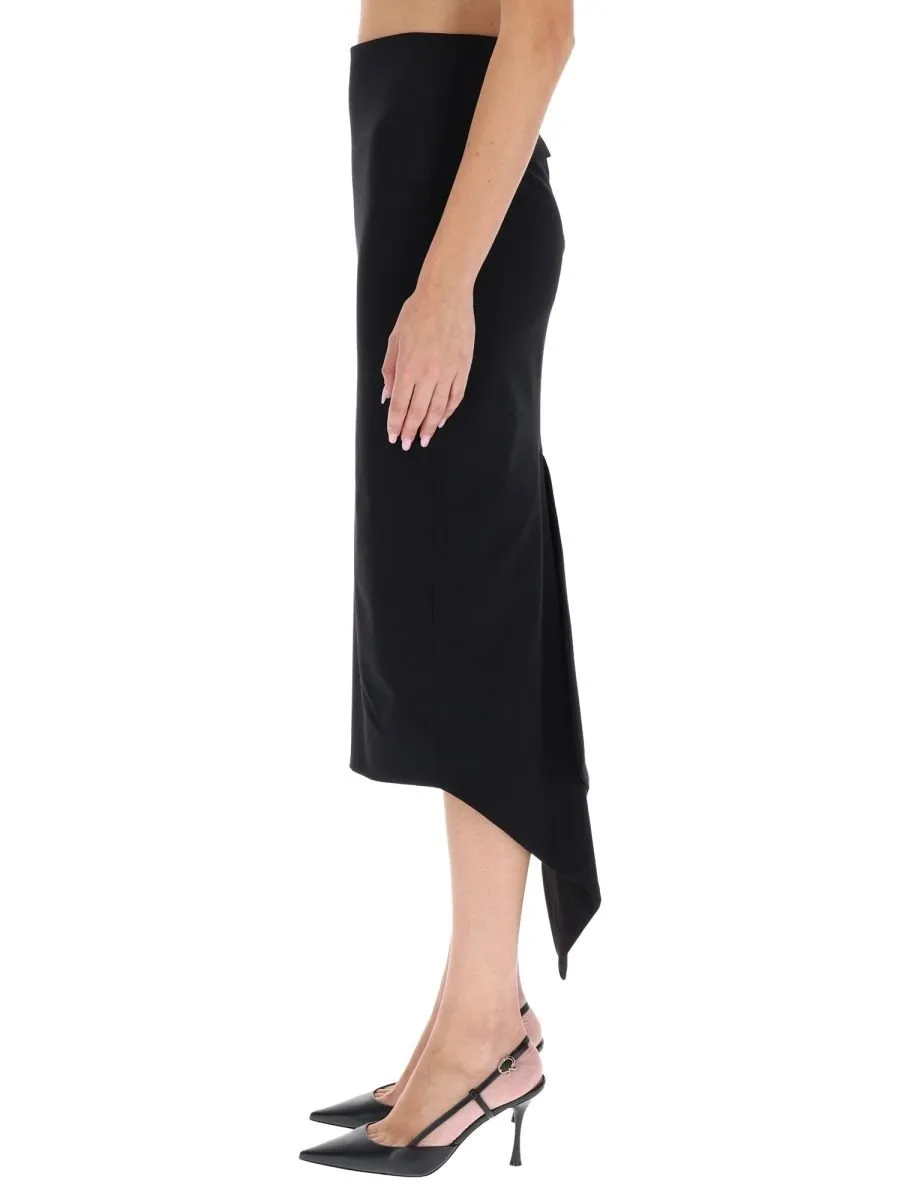 Asymmetric Hem Skirt