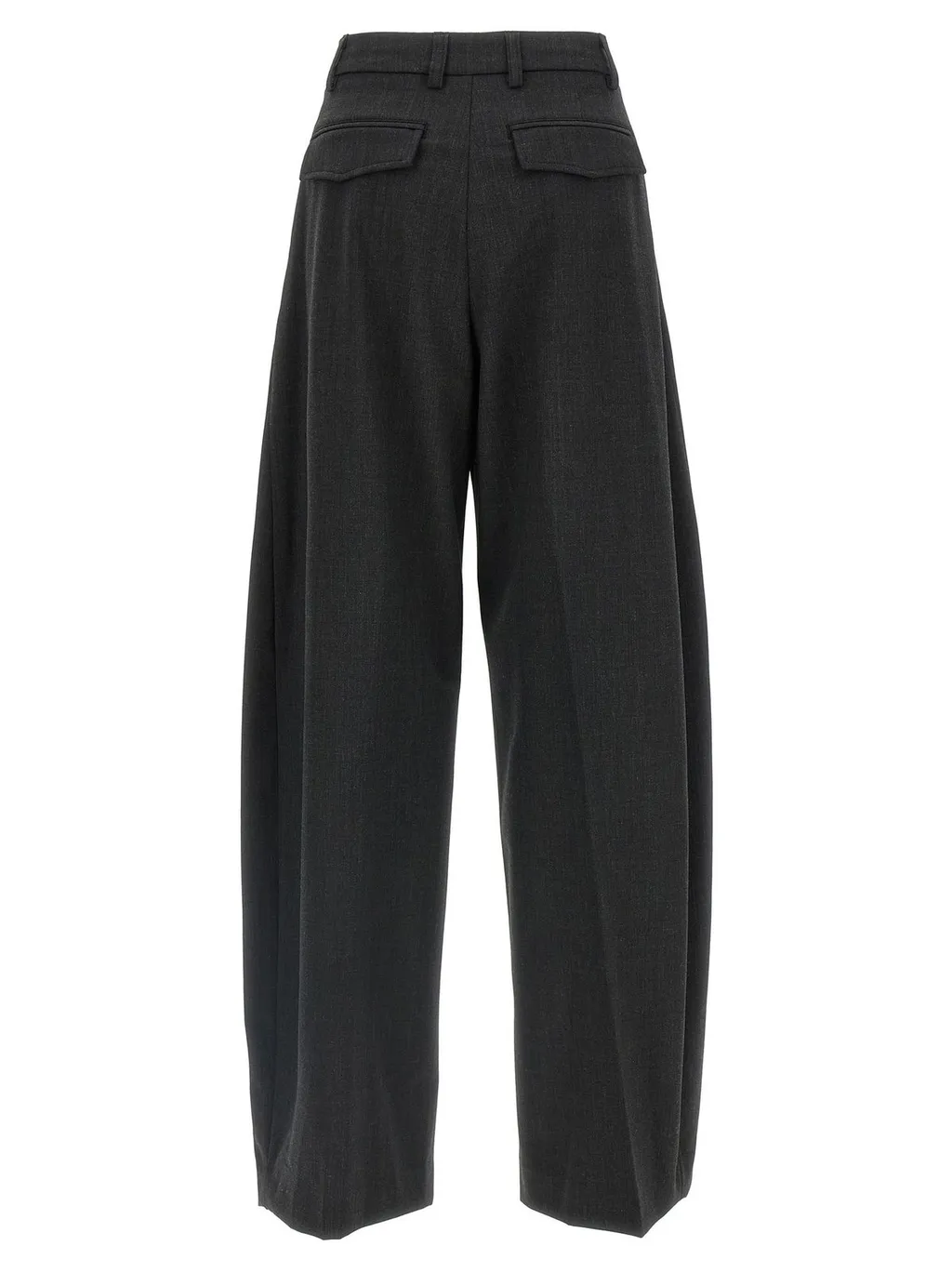 Pleated Wide-Leg Trousers