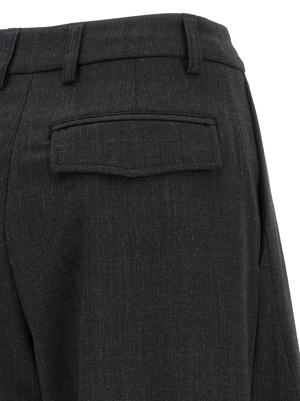Pleated Wide-Leg Trousers