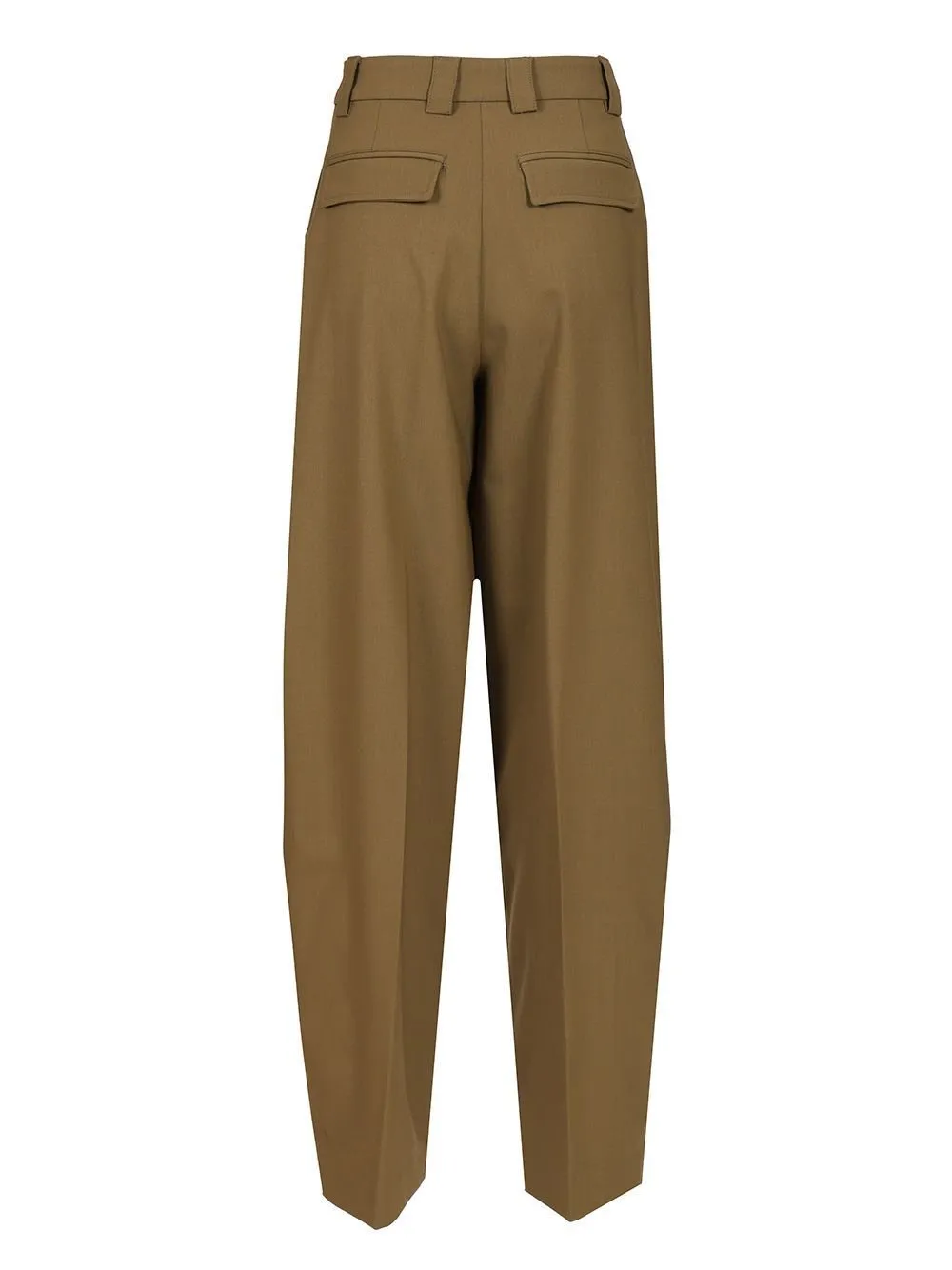 High-Waisted Pleated Trousers