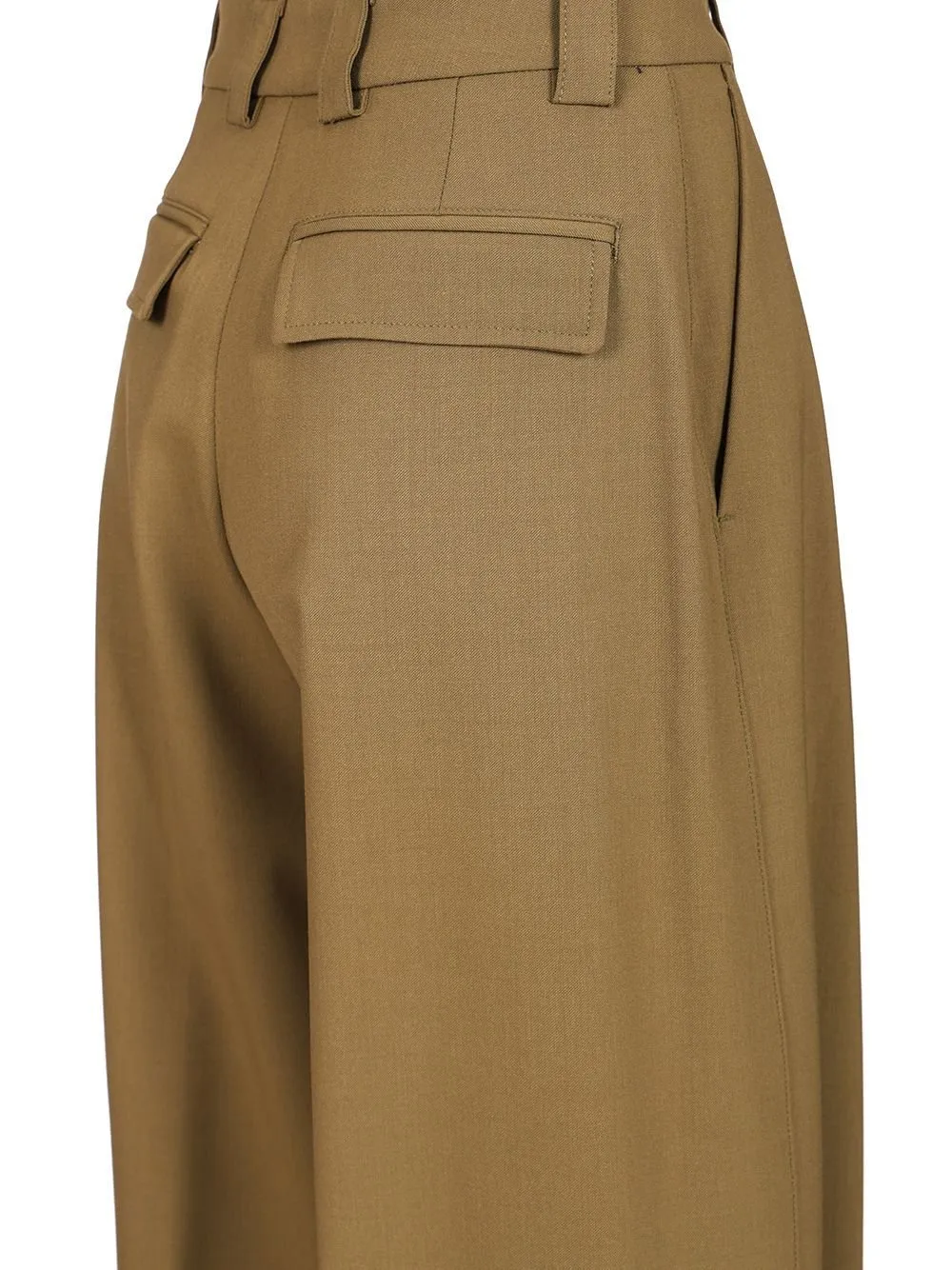 High-Waisted Pleated Trousers