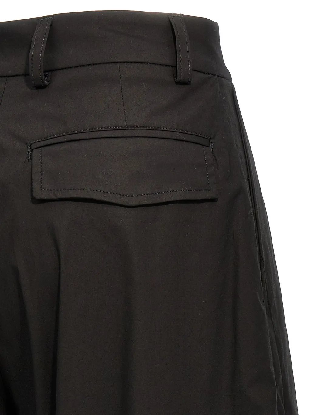 Wide-Leg Pleated Trousers