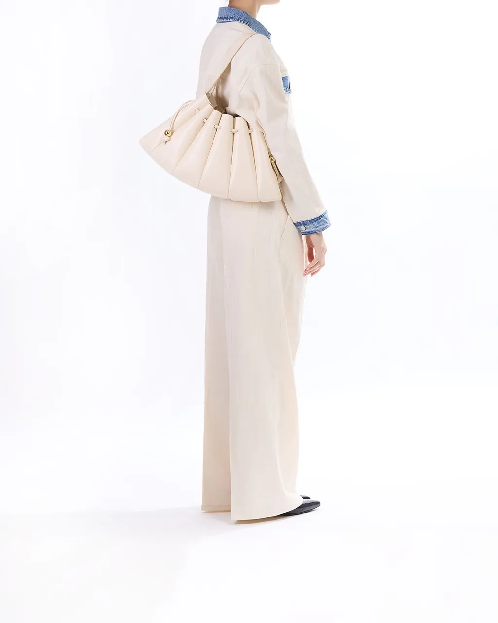 Pleated Shoulder Bag