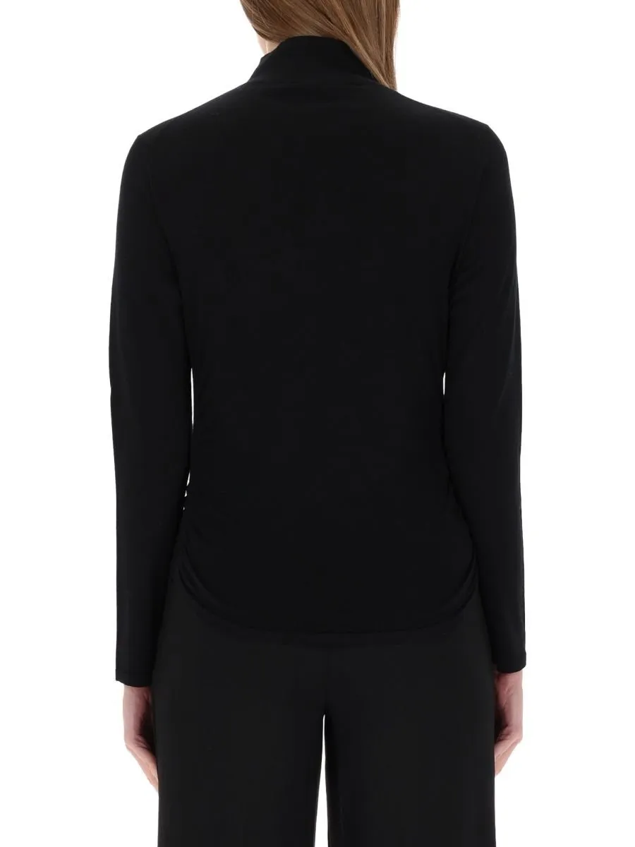 Turtleneck Long-Sleeve Top