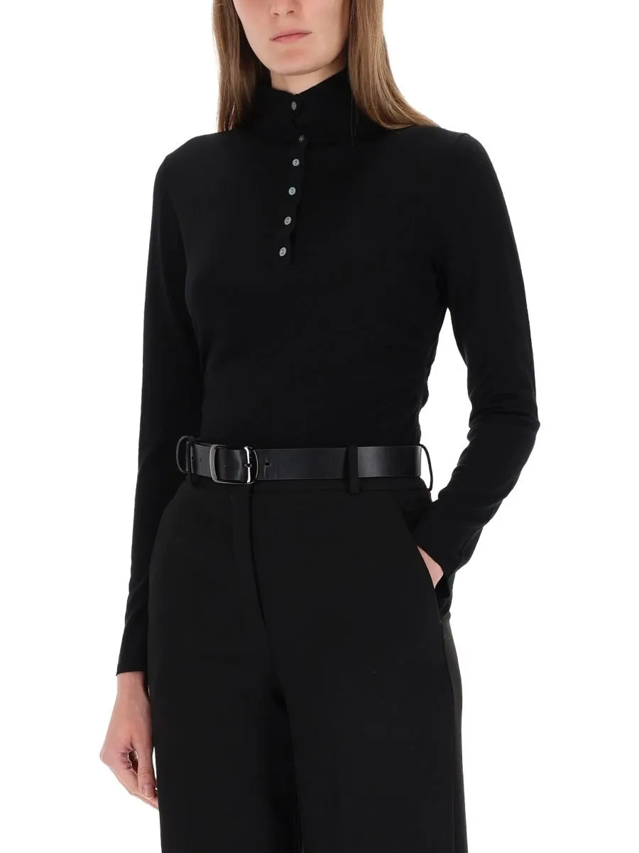 Turtleneck Long-Sleeve Top