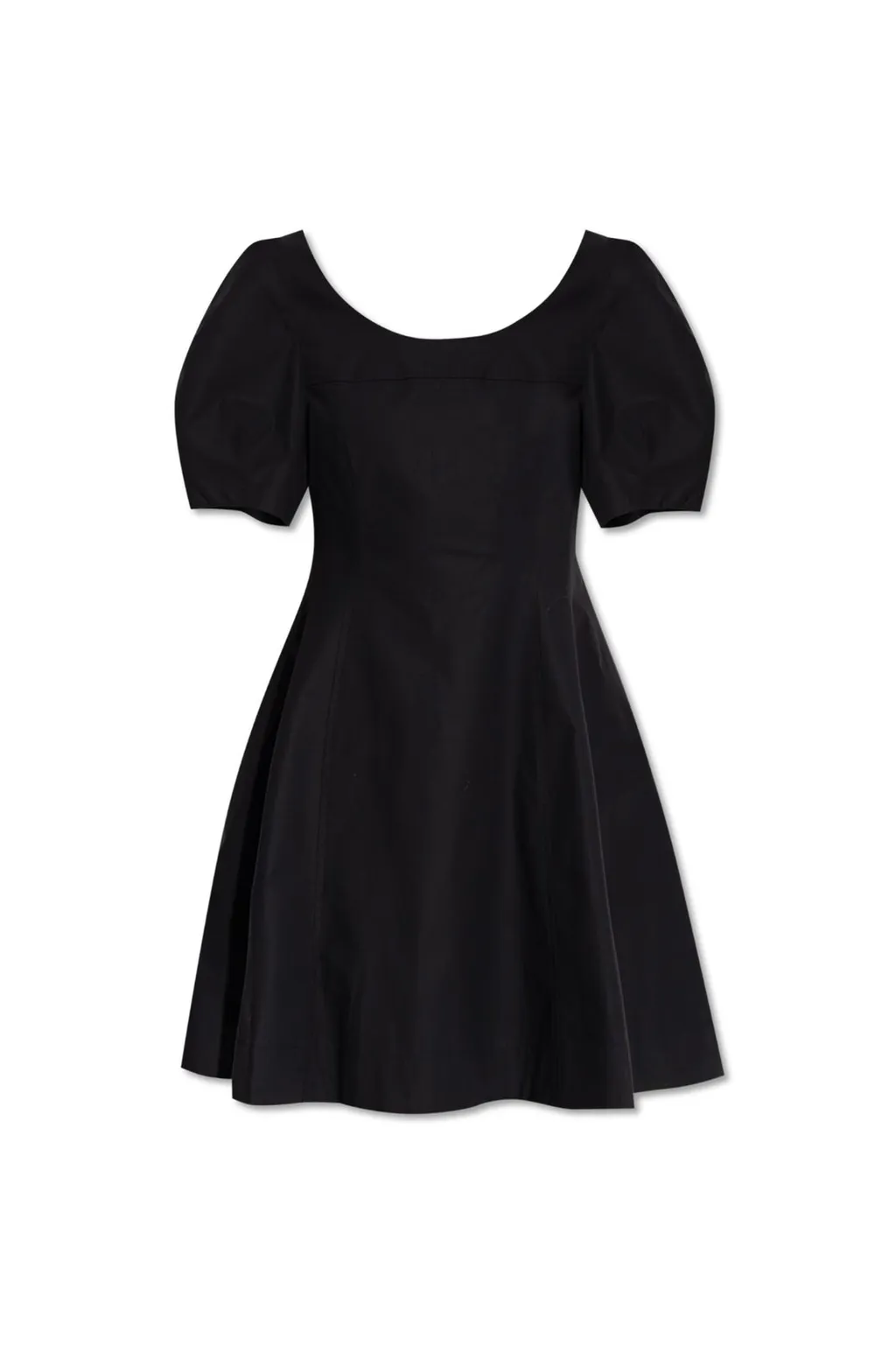 Puff-Sleeve Mini Dress