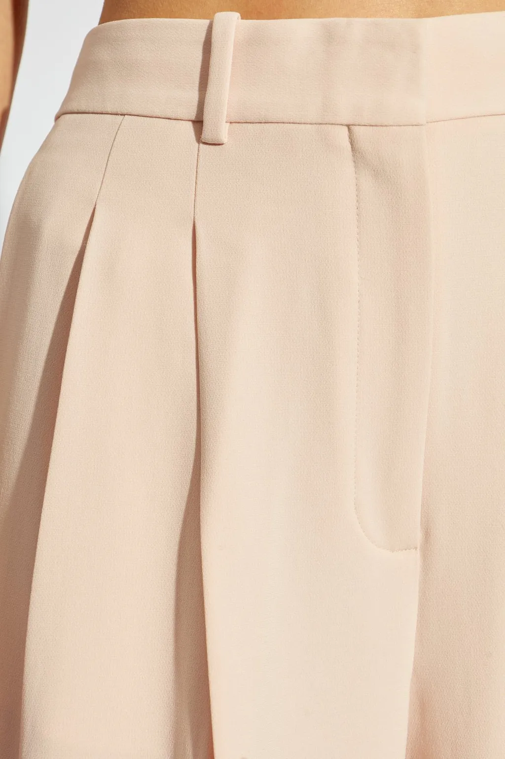 Pleated Wide-Leg Trousers